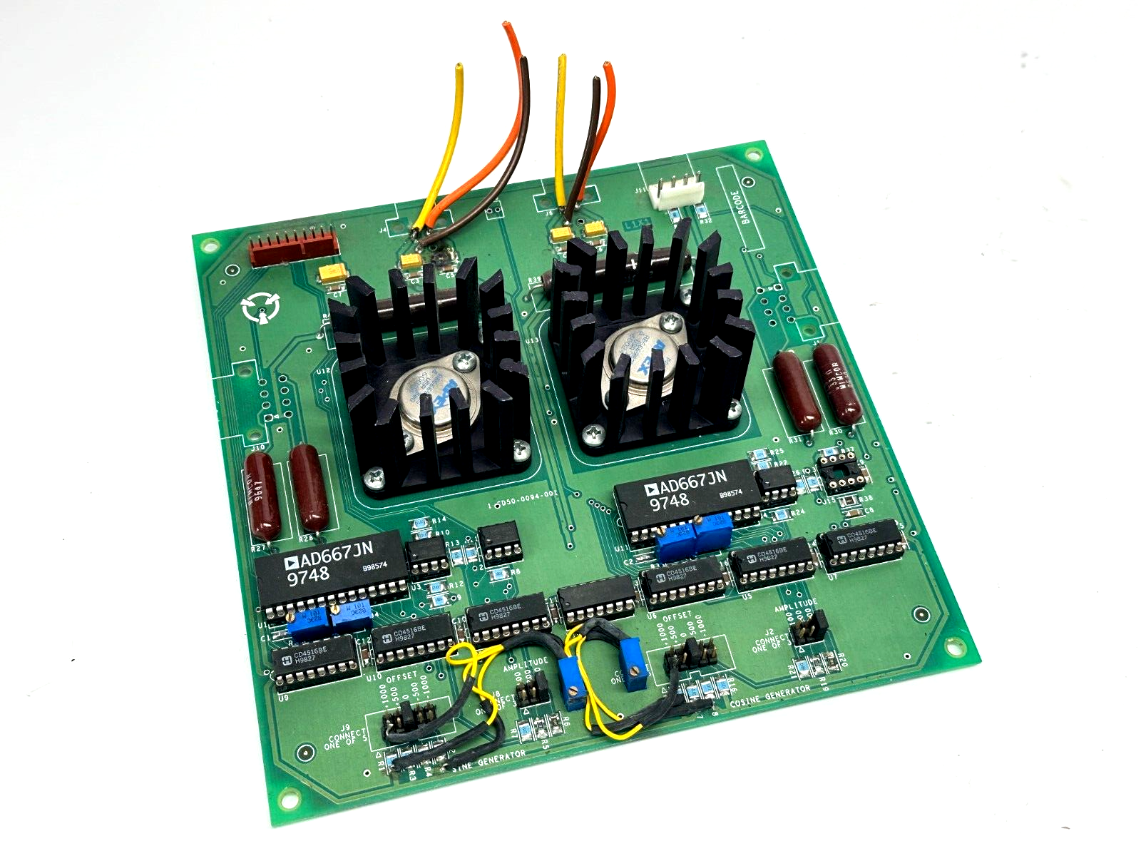 1-CD50-0094-001 PCB 1-CD50-0094-000-X1 w/ 2x AD667JN 9748 - For parts or not working - Maverick Industrial Sales
