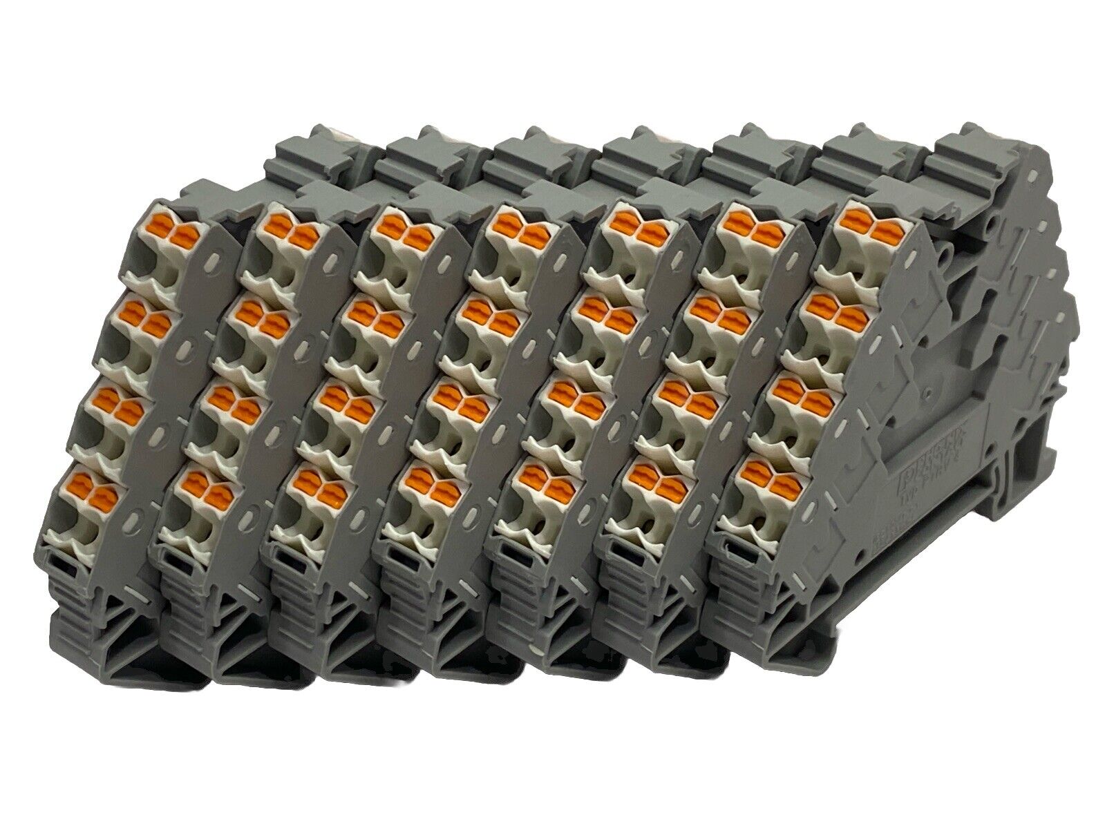 Phoenix Contact PTRV 4/GY Marshalling Panel Terminal Block Gray 3270117 LOT OF 7 - Used - Maverick Industrial Sales