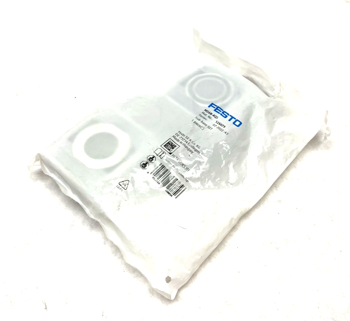 Festo MS6N-AQS Size 6 Sub-Base SET, 3/4" NPT Connection, 526079 - Maverick Industrial Sales