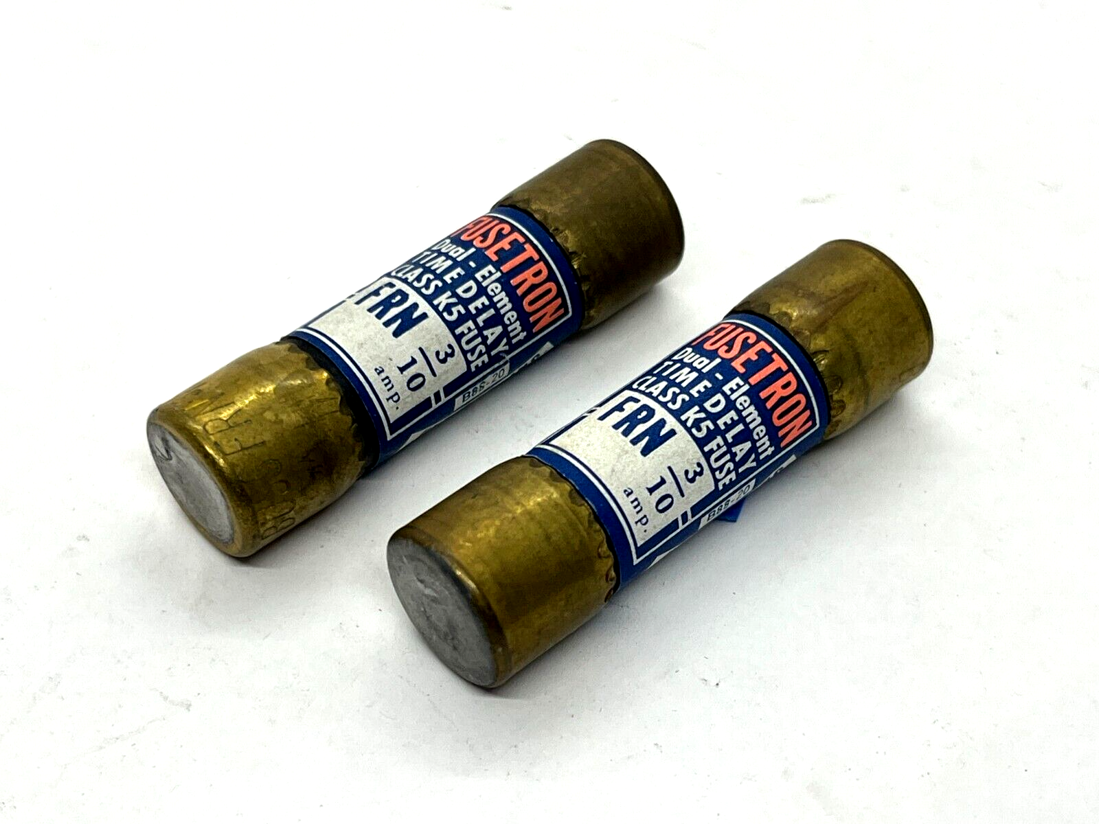 Bussmann FRN-3/10 Fusetron Dual-Element Time Delay Fuse 3/10A 250V LOT OF 2 - Maverick Industrial Sales