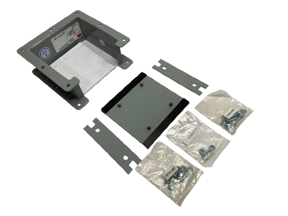 Hoffman F66LN3 Nipple Lay-in Hinged-Cover Gray 6" x 6" x 3" 19950 - Maverick Industrial Sales