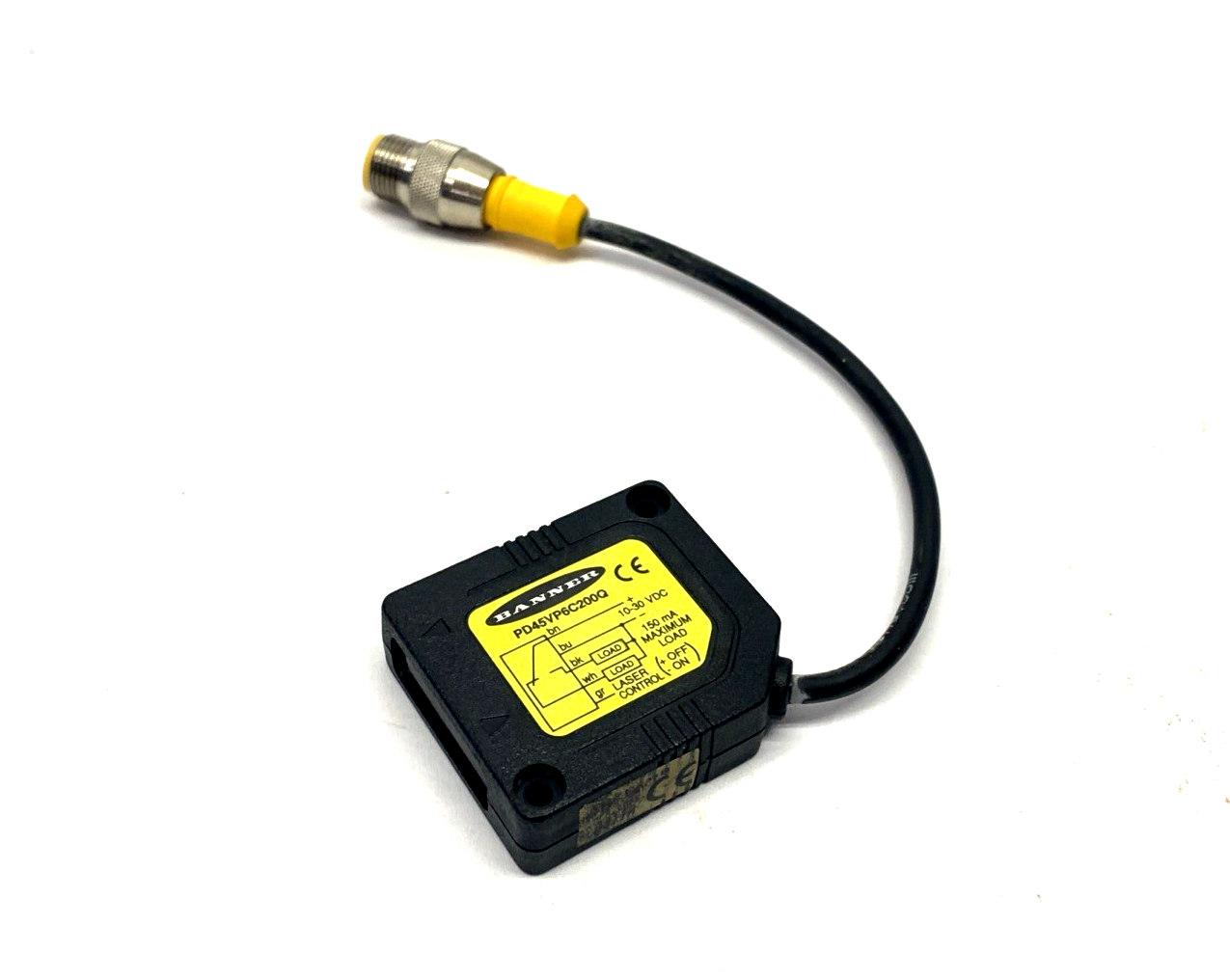 PD45VP6C200Q | Banner PicoDot Convergent Laser Photoelectric Sensor, 203mm, 48324 - Used - Maverick Industrial Sales