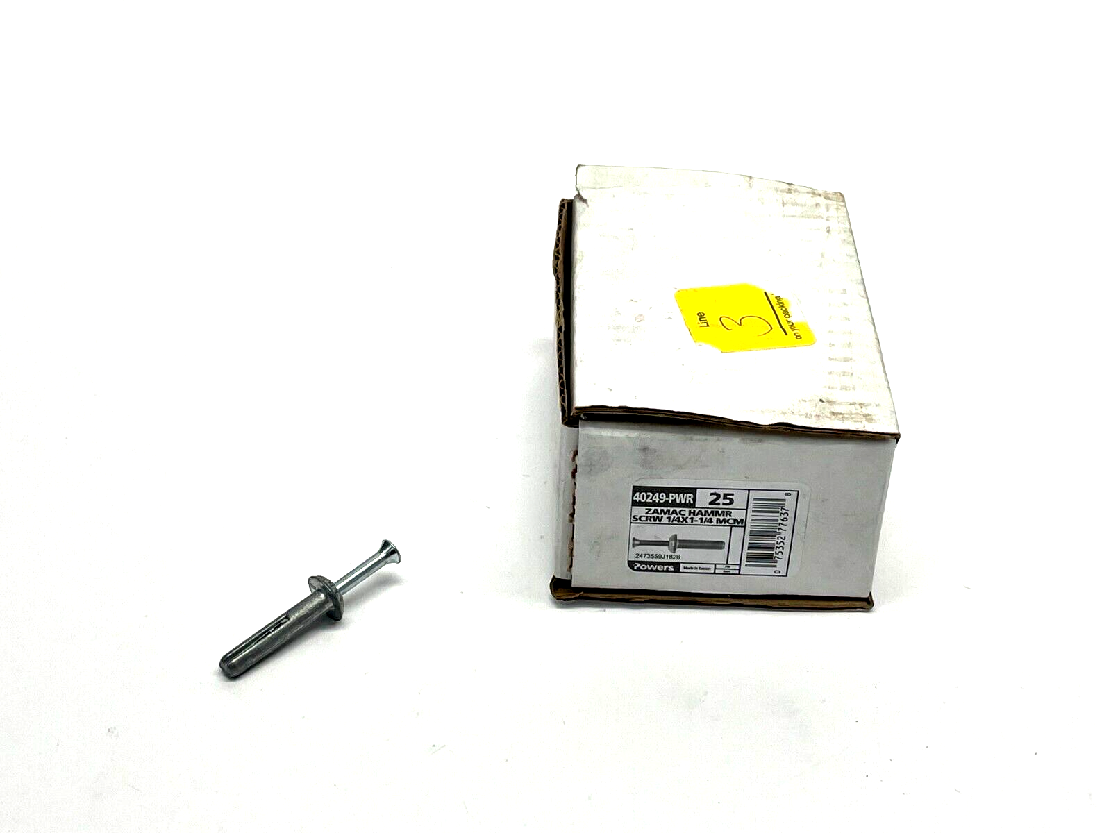 Powers 40249-PWR Zamac Hammer Screw 1/4" X 1-1/4" MCM BOX OF 17 - New – Open box - Maverick Industrial Sales