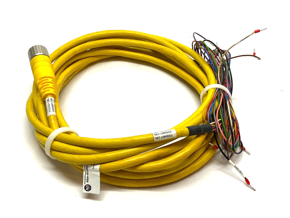 889M-F12AH-10 | Allen Bradley Ser. A Single Ended Cordset M23 12-Pin 20' Length - Used - Maverick Industrial Sales