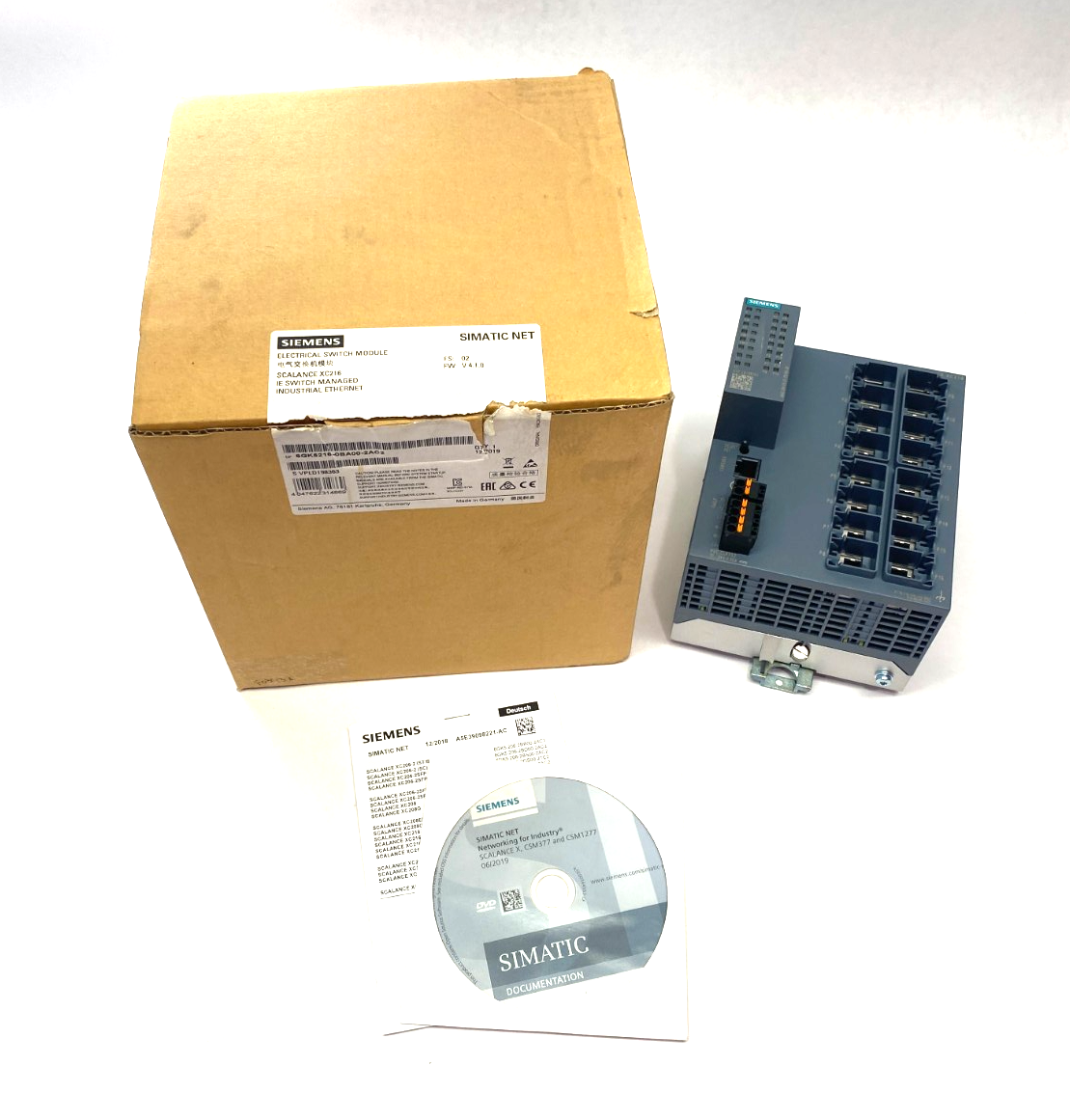 Siemens 6GK5216-0BA00-2AC2 SCALANCE XC216 Manageable Layer 2 IE Ethernet Switch - Maverick Industrial Sales