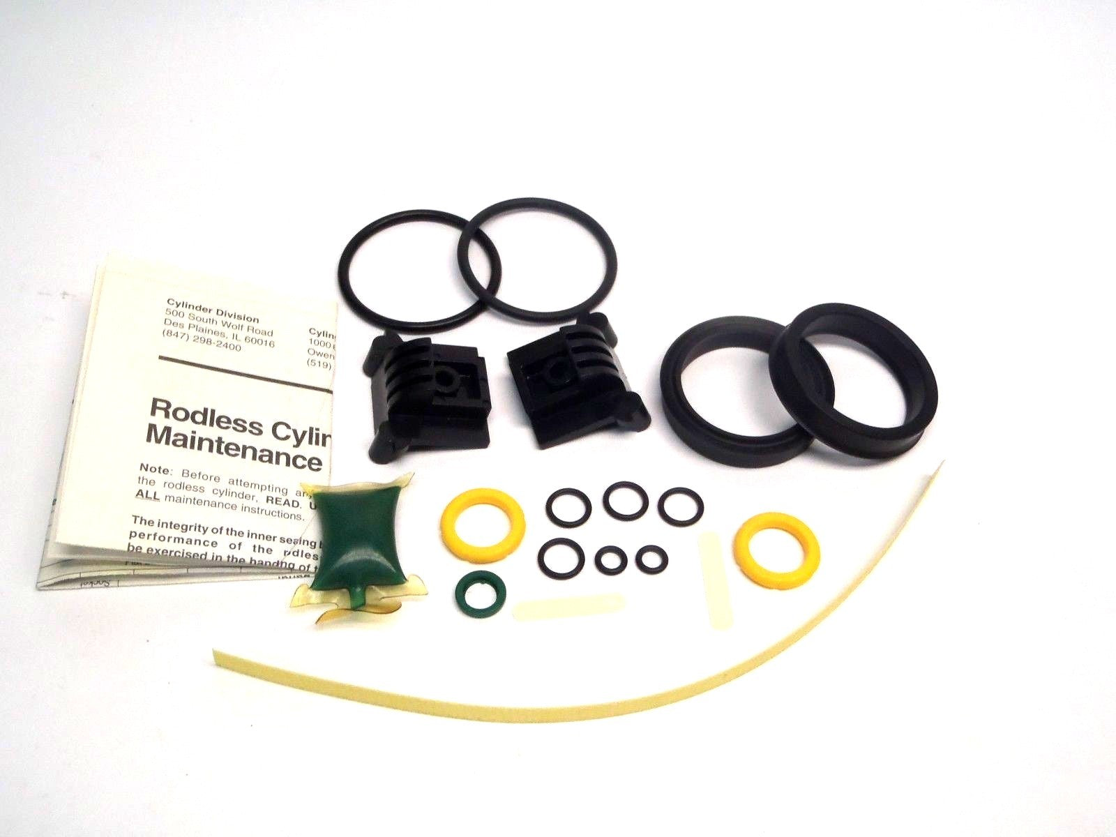 Parker Schrader Bellows L074840050 Rodless Cylinder Seal Kit 50mm Missing Pieces - Used - Maverick Industrial Sales