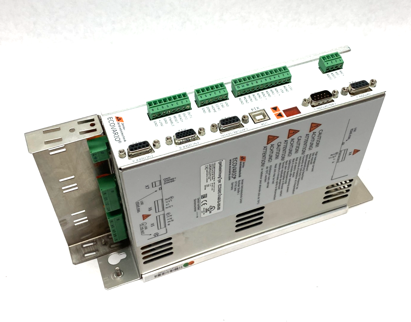 ECOVARIO 414AR-BJ-000-000 | Jenaer 1-axis Servo Amplifier, CANopen/EtherCAT, STO - Used - Maverick Industrial Sales