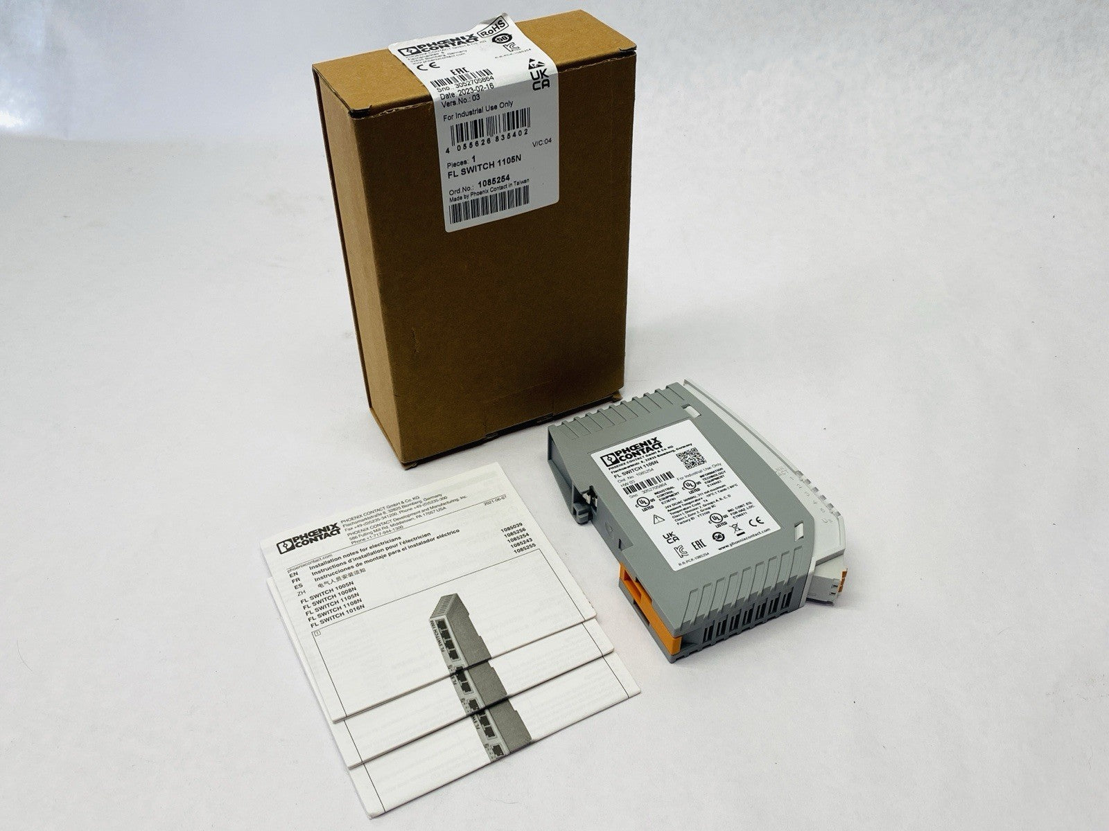 Phoenix Contact FL SWITCH 1105N Industrial Ethernet Switch 1085254 - Maverick Industrial Sales