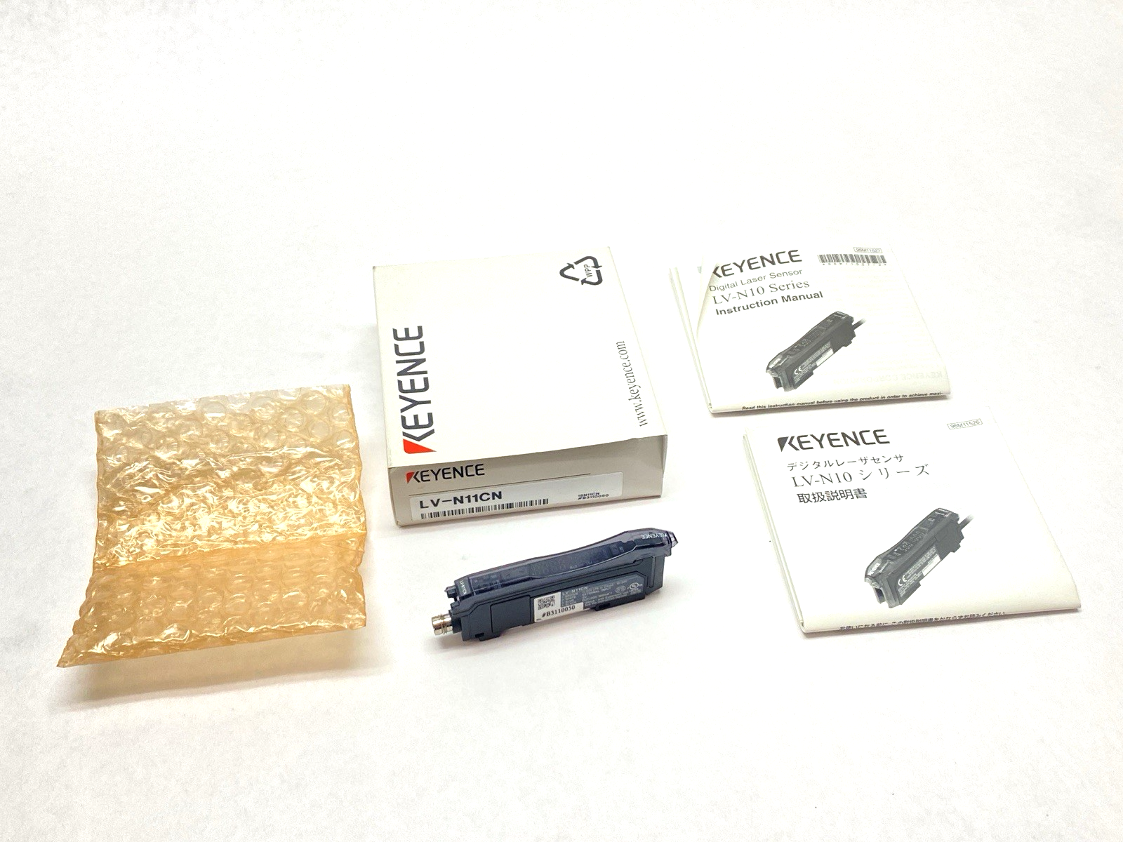 Keyence LV-N11CN Multi-Purpose Digital Laser Sensor Amplifier M8 Connector - Maverick Industrial Sales