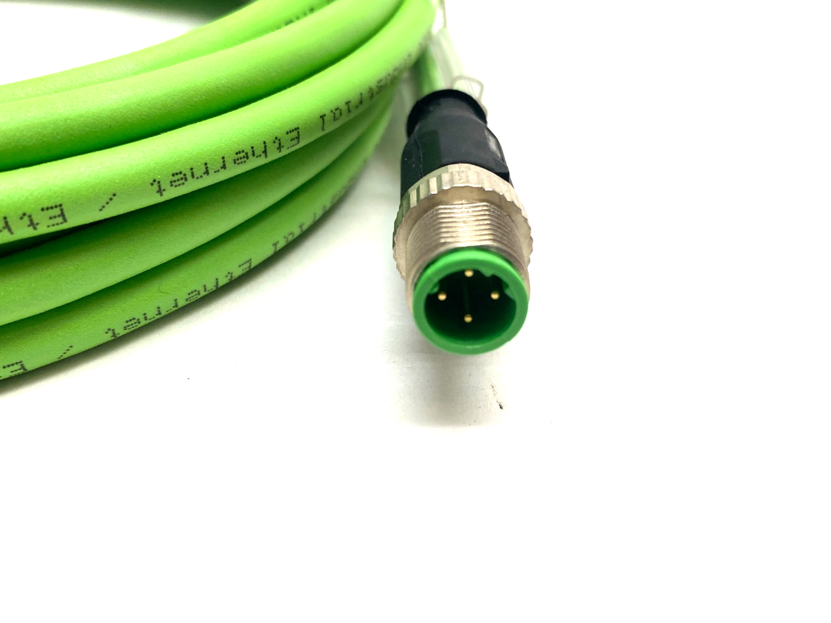 ZK1090-6161-0050, 053771 | Beckhoff ZK1090-6161-0050 Double Ended EtherCAT Cable M12/M12 4-Pin 053771 - New Other - Maverick Industrial Sales