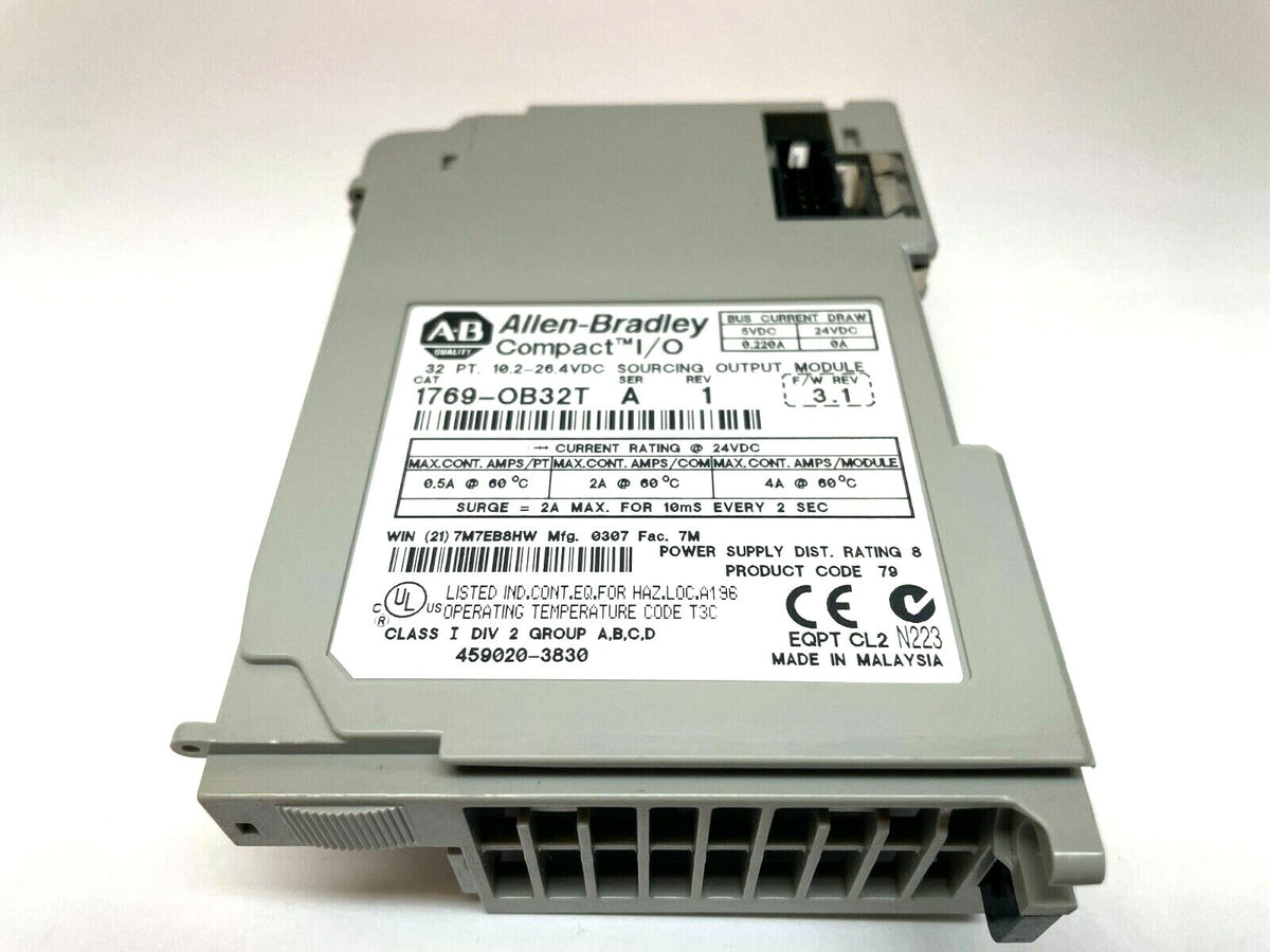 1769-OB32T | Allen-Bradley Compact I/O 32 PT. Sourcing Output Module - For parts or not working - Maverick Industrial Sales