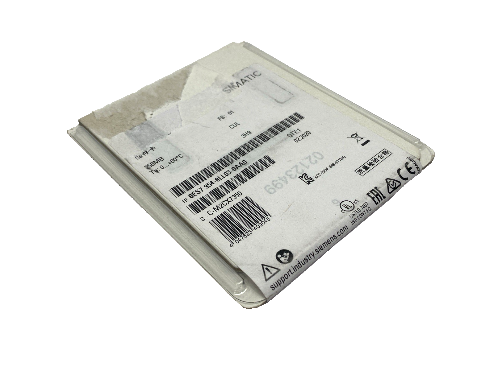 Siemens 6ES7 954-8LL03-0AA0 SIMATIC Memory Card for S7-1x00 CPU 256MB - Maverick Industrial Sales
