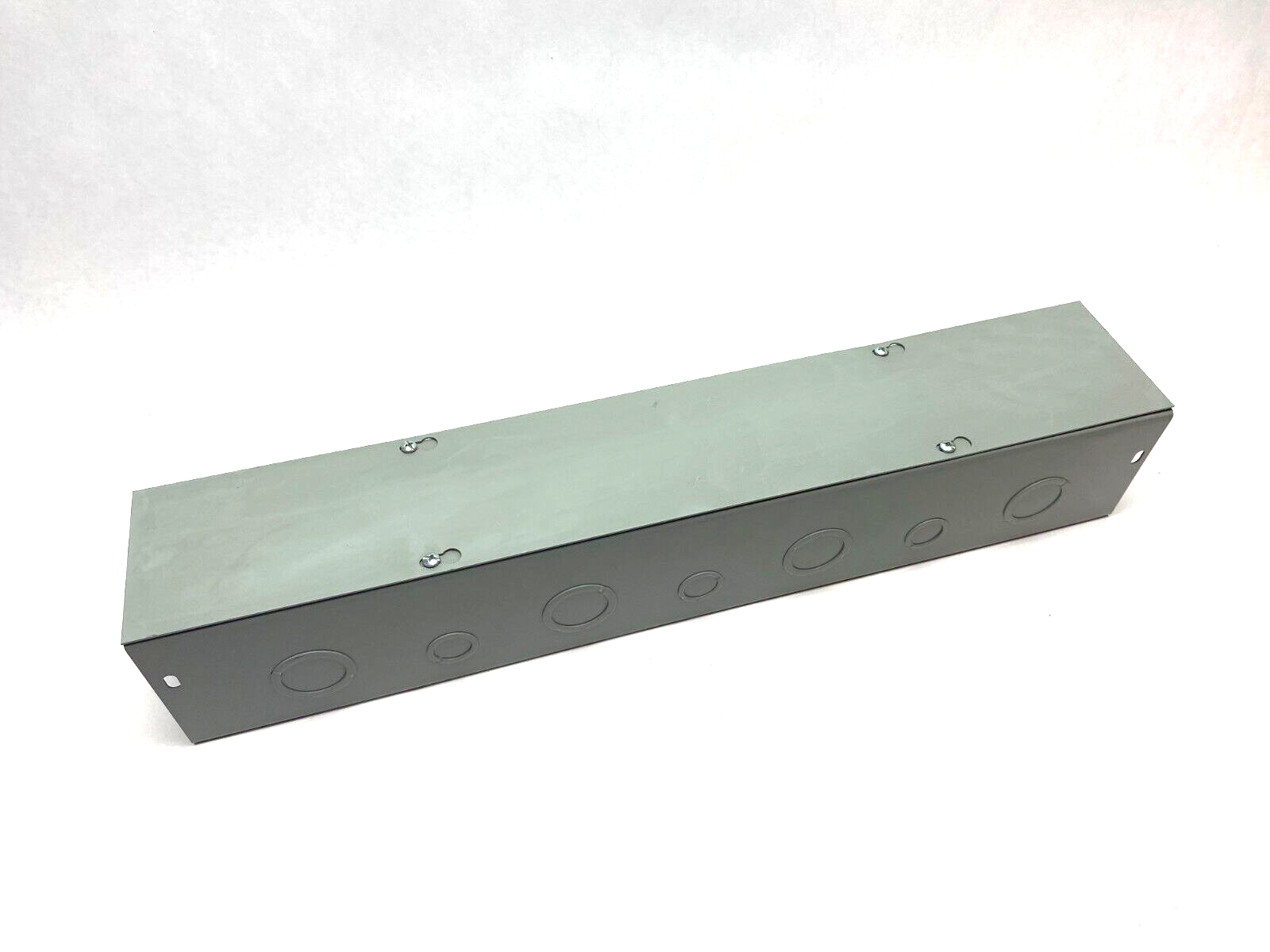 Cooper B-Line 4424G Straight Lay-In Wireway Section 4" x 4" x 24" Gray Steel - Maverick Industrial Sales