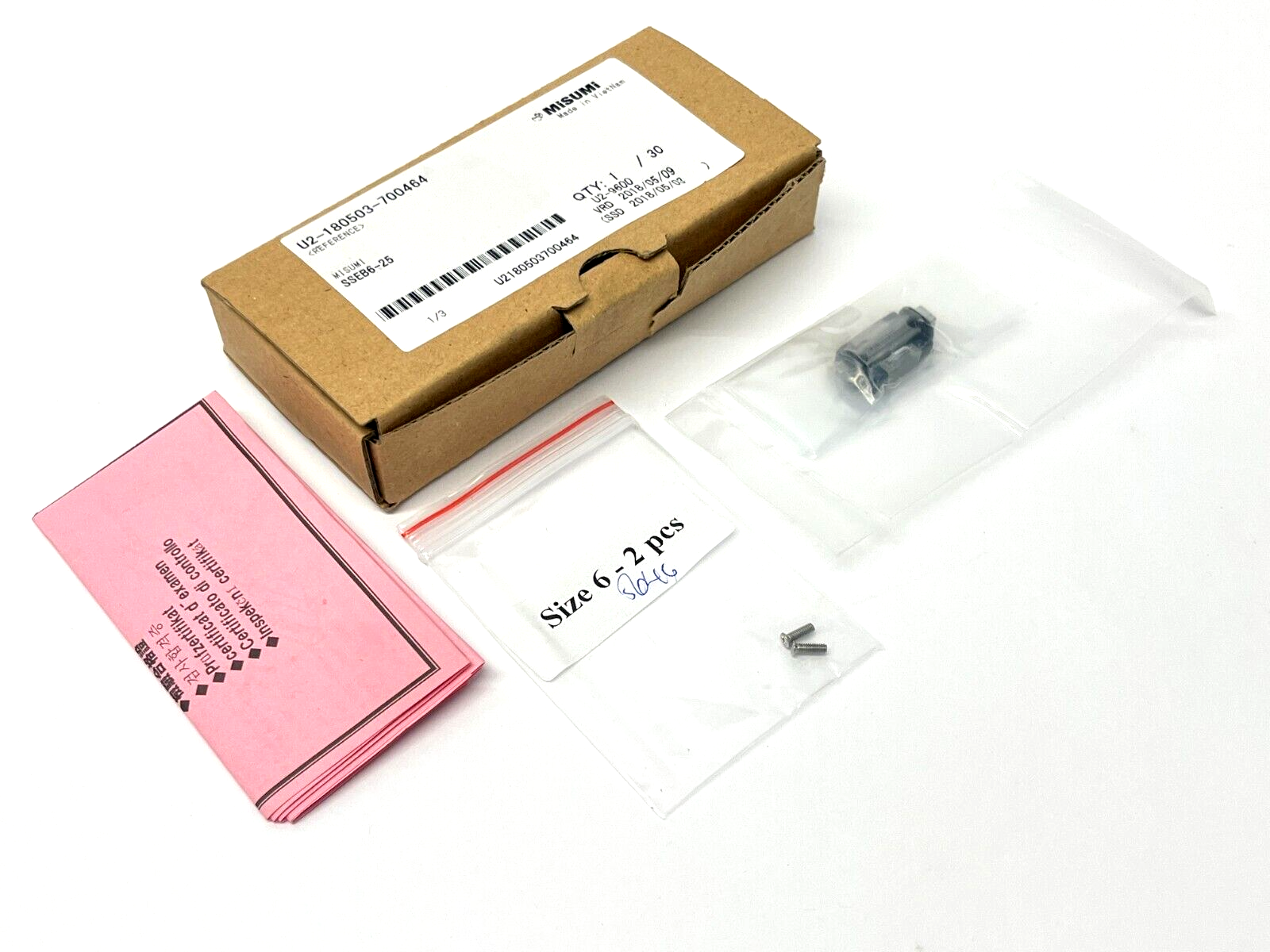 Misumi SSEB6-25 Linear Guide Assembly 25mm Rail - New - Maverick Industrial Sales