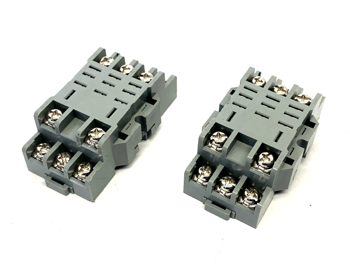 IDEC SH3B-05 11-Pin Relay Socket/Base, DIN Rail, 94303 LOT OF 2 - Maverick Industrial Sales