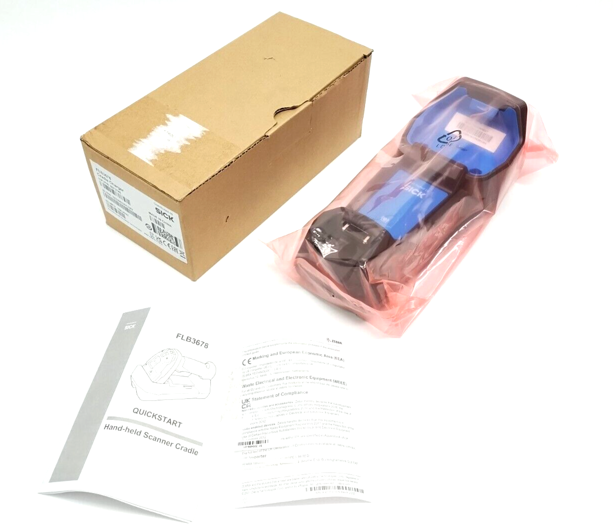 6073740, FLB3678, 3678 | Sick FLB3678 Handheld Scanner Cradle/Charger 6073740 Zebra 3678 - New – Open box - Maverick Industrial Sales