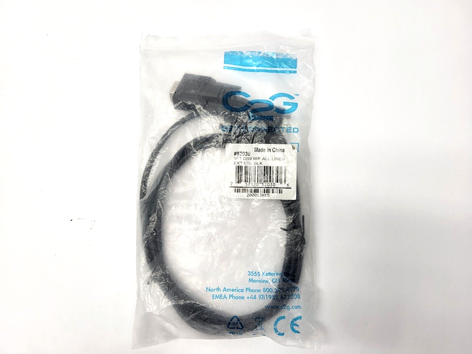 52030 | C2G 6ft D89 M/F Cable - New - Maverick Industrial Sales