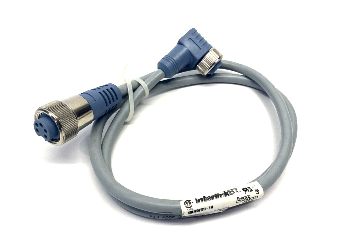 RKM WKM 5711-1M, U7377-1 | Turck RKM WKM 5711-1M DeviceNet 7/8" Female 5-Pin Straight To Angle 1m U7377-1 - Used - Maverick Industrial Sales