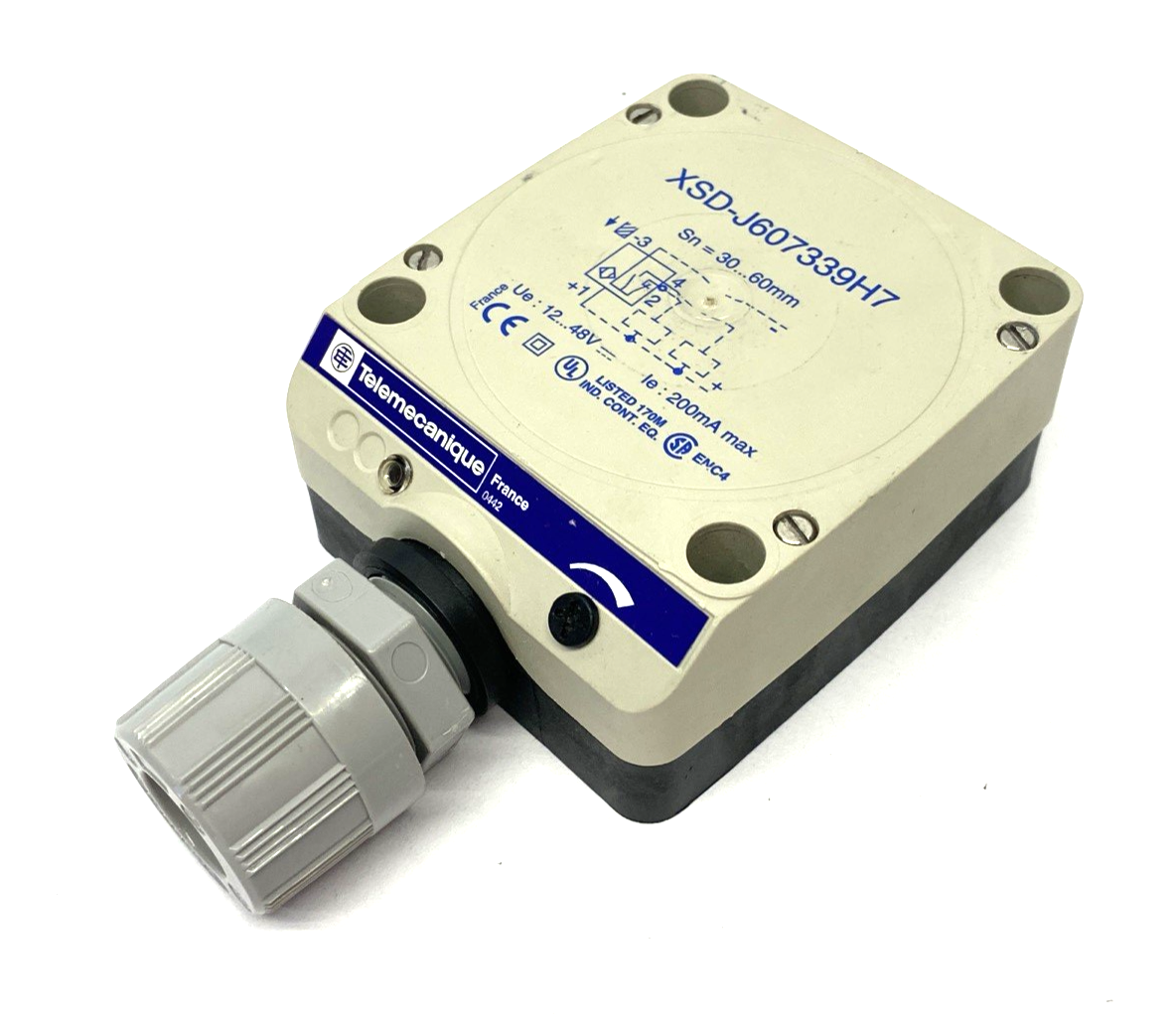 Telemecanique XSD-J607339H7 Inductive Proximity Sensor 60mm Sn 80x80x40 - Maverick Industrial Sales