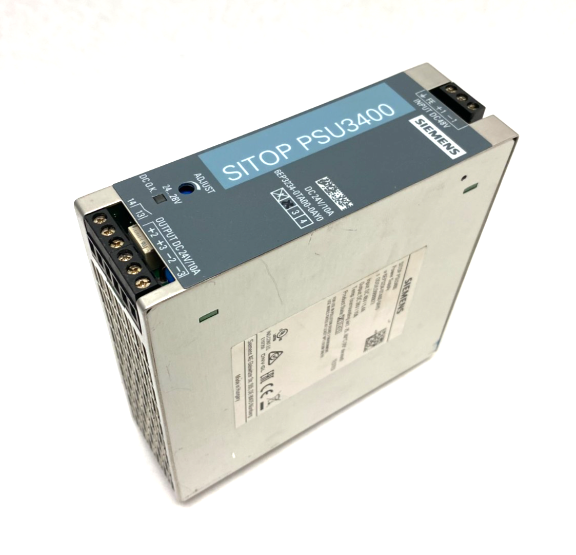 Siemens 6EP3234-0TA00-0AY0 SITOP PSU3400 Stabalized 24V/ 10A Power Supply - Maverick Industrial Sales