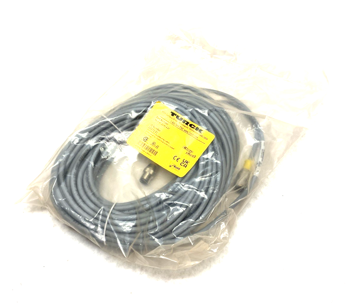 Turck RK 4.4T-20-RS 4.4T Eurofast Double Ended Cordset 4-Pin M12, U2172-21 - Maverick Industrial Sales