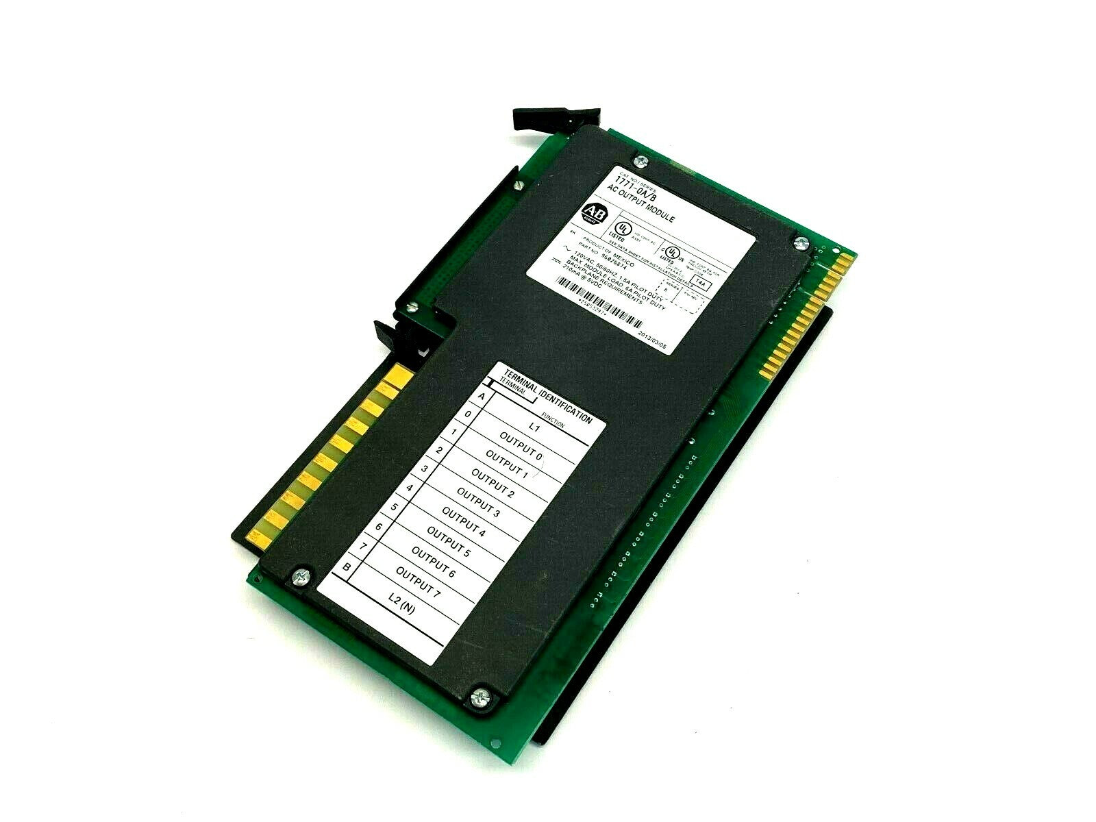 Allen Bradley 1771-0A/B Ser B AC Output Module 96026874 - For parts or not working - Maverick Industrial Sales