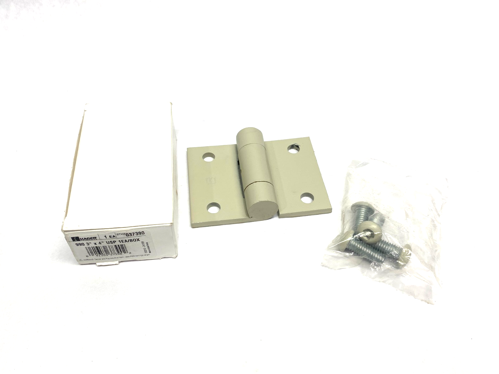 Hager 037390 Door Hinge 990 3" x 4" USP - Maverick Industrial Sales