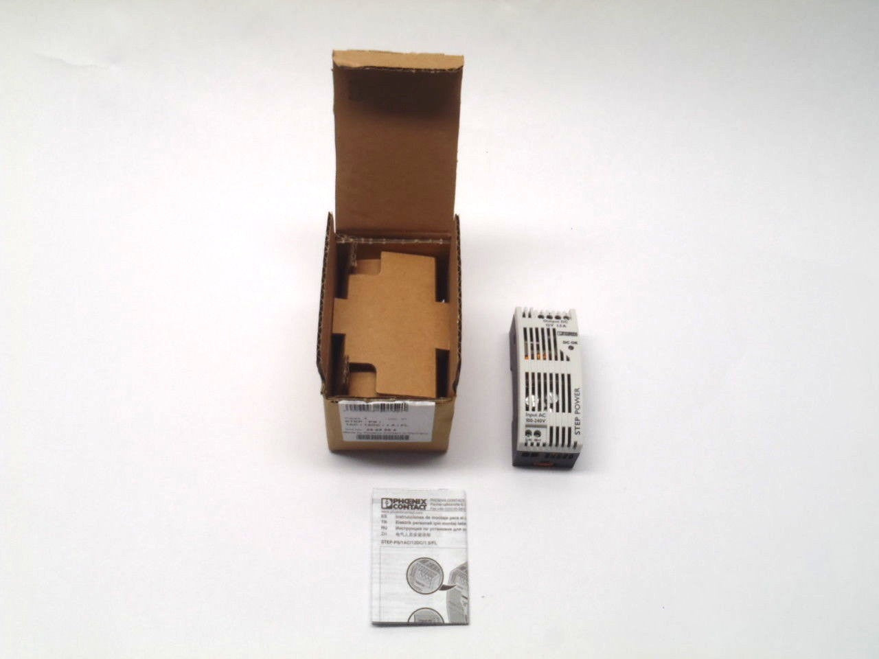 Phoenix Contact STEP-PS/1AC/12DC/1.5/FL Power Supply 100-240VAC 12VDC - New – Open box - Maverick Industrial Sales