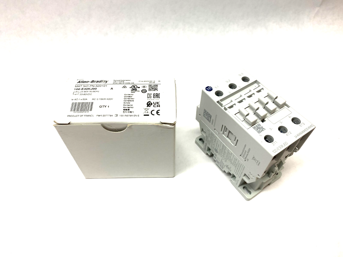 100-E30KJ00 | Allen Bradley Ser. A Non-Reversing Contactor 24-60V 50/60Hz - New Other - Maverick Industrial Sales