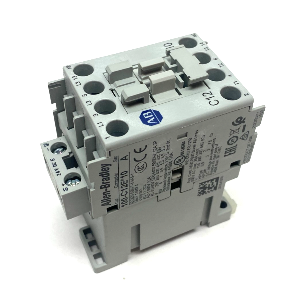 100-C12EJ10 | Allen Bradley Ser. A Power Contactor 24VDC Coil - New – Open box - Maverick Industrial Sales