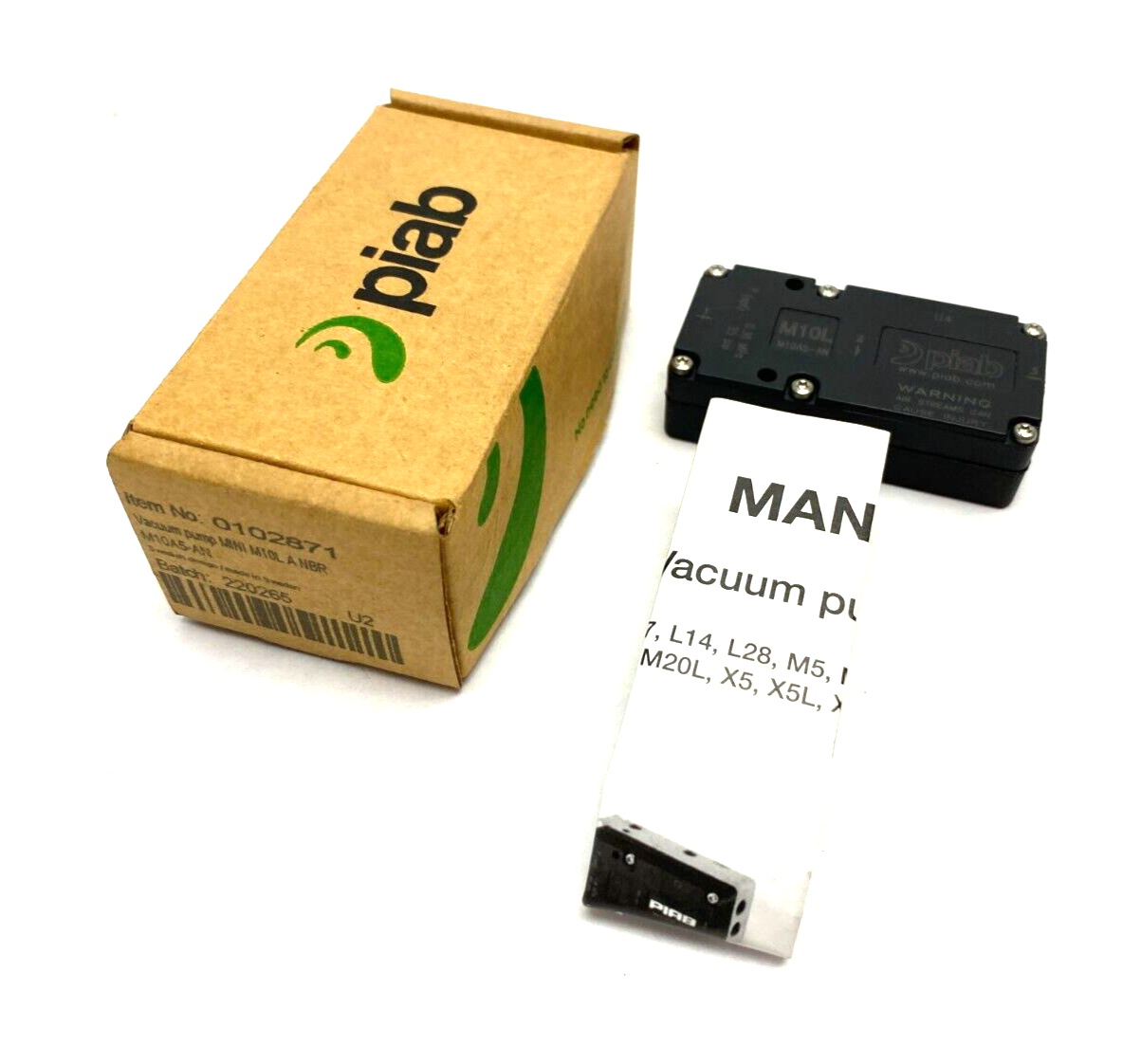 Piab 0102871 Vacuum Pump 55psi MINI M10L A NBR - Maverick Industrial Sales