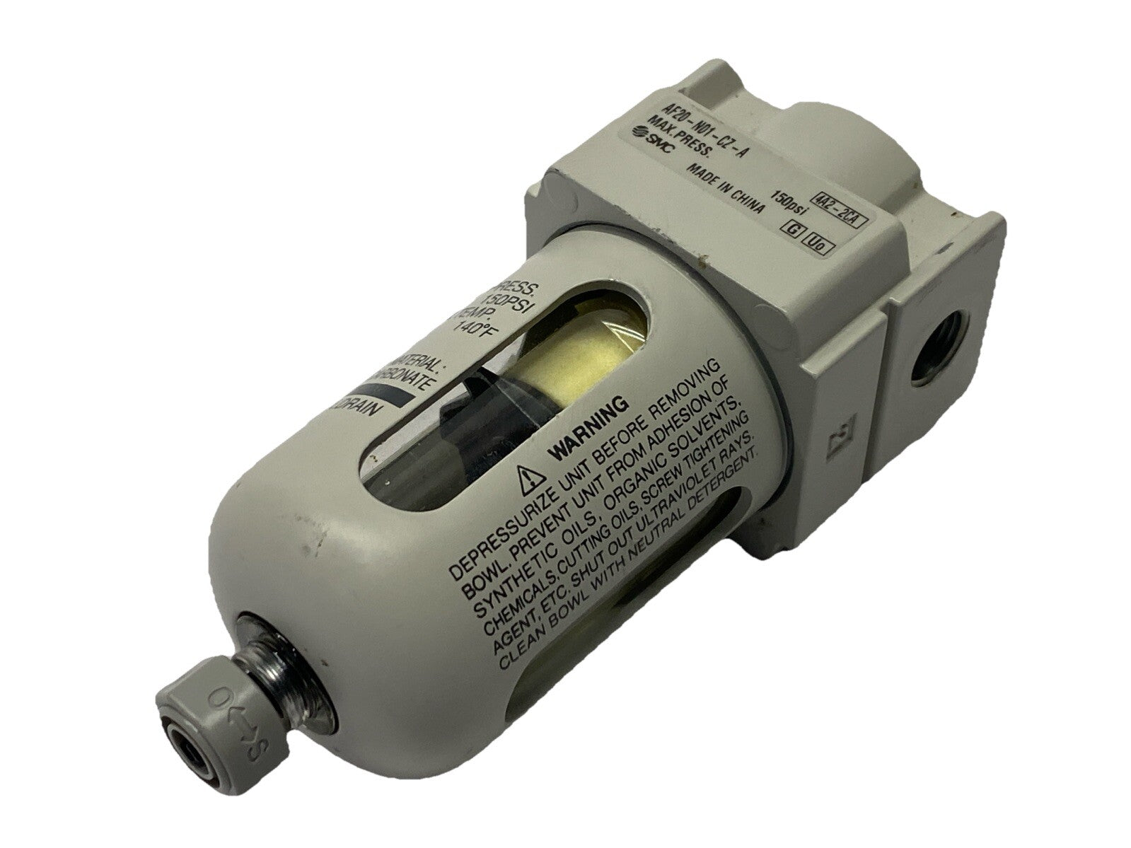 AF20-N01-CZ-A | SMC Pneumatic Air Filter 1/8" NPT - Used - Maverick Industrial Sales