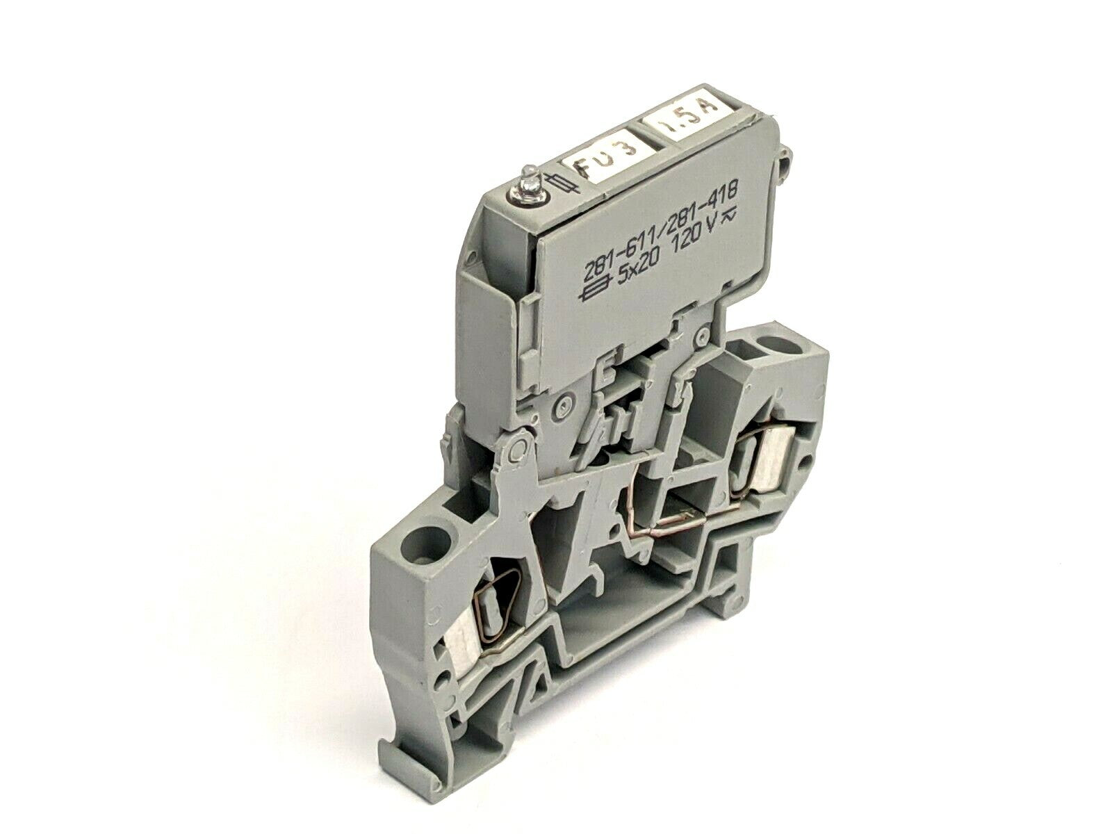 281-611/281-418 | WAGO 2-Conductor Fuse Terminal Block - Used - Maverick Industrial Sales
