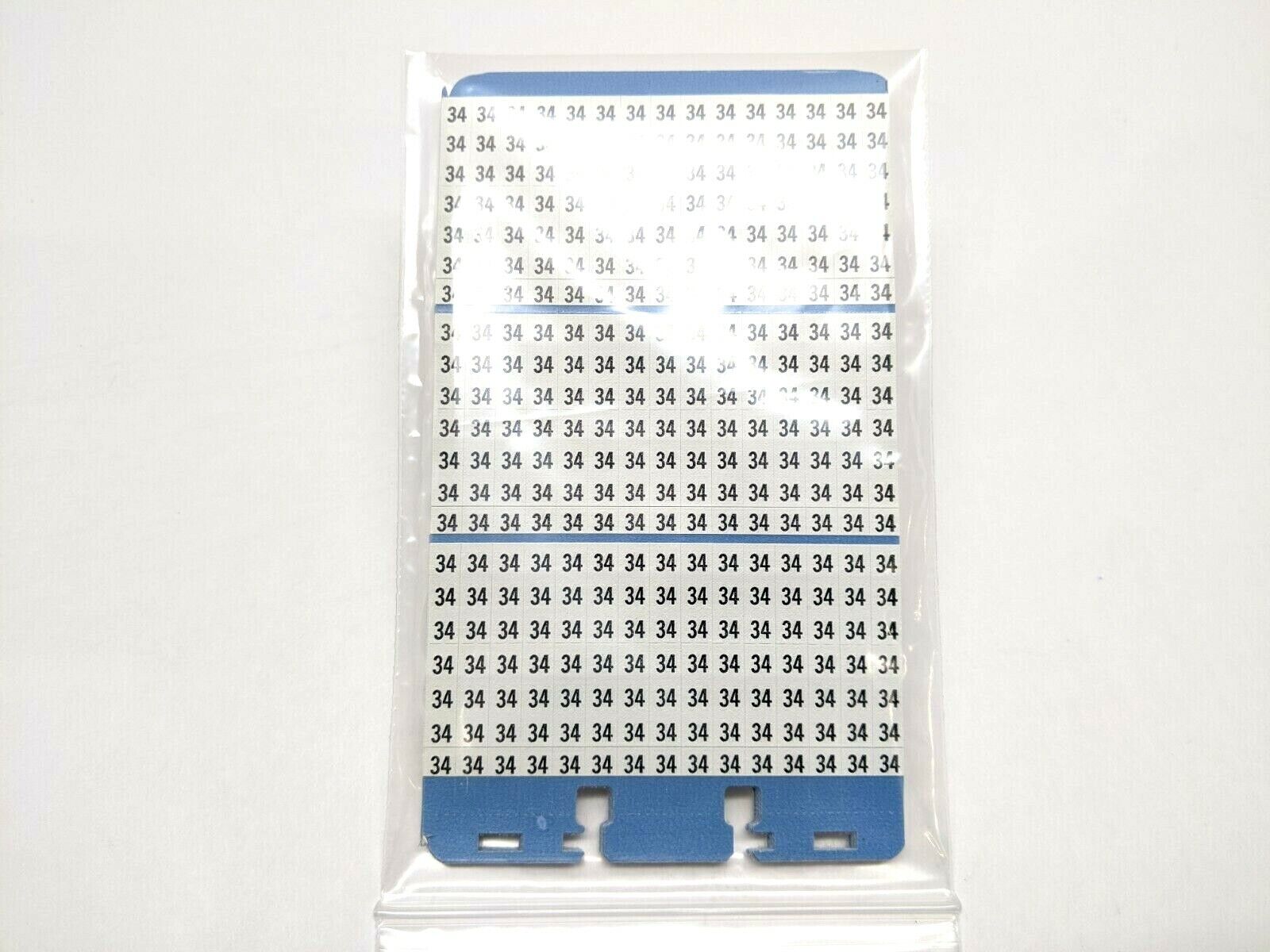 Brady WM-34 Vinyl Cloth Wire Marker LOT OF 10 Sheets - New – Open box - Maverick Industrial Sales