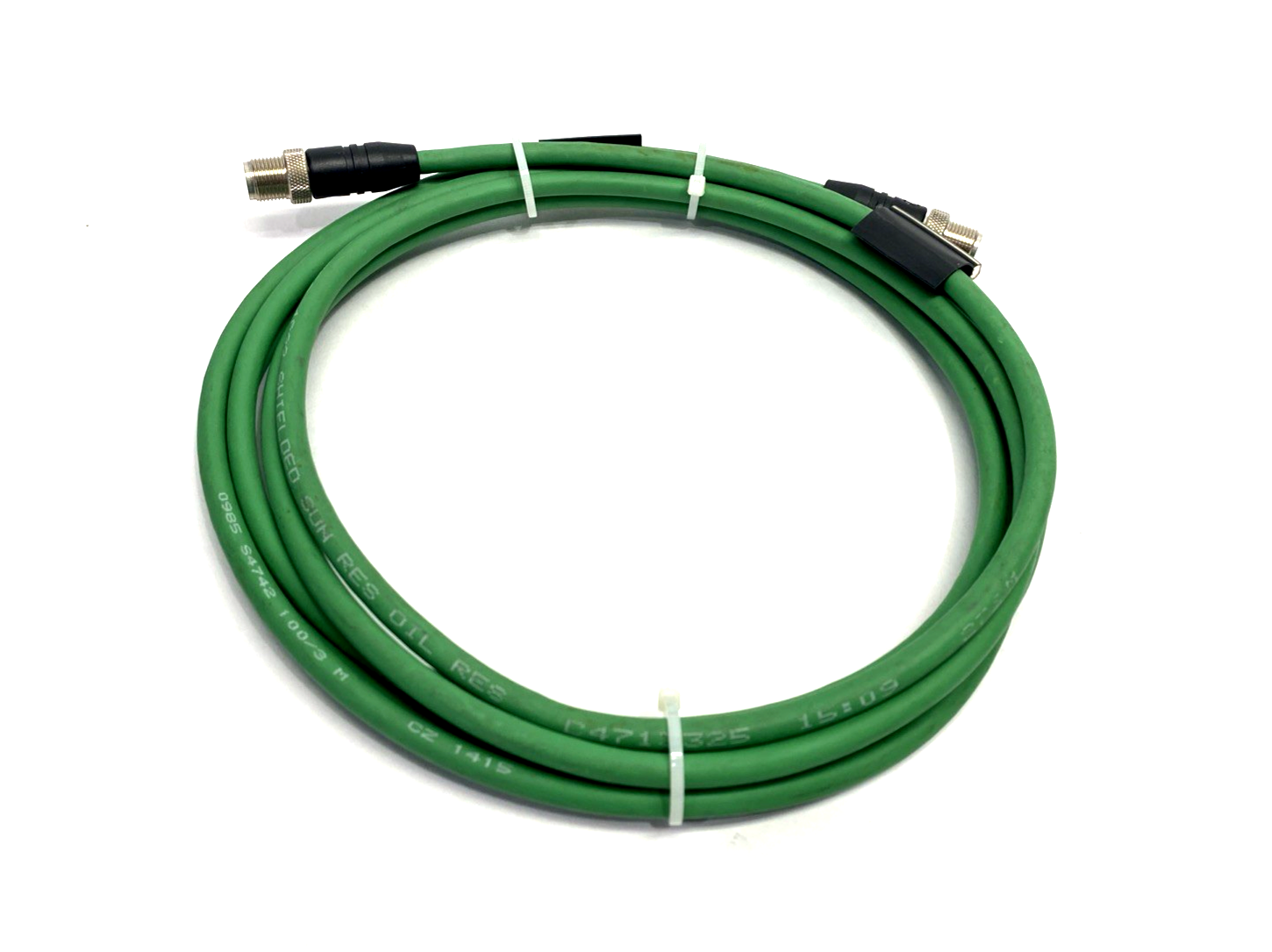 Lumberg 0985 S4742 100/3 M Profinet Double-Ended Cordset 4-Pin M12 Male 3m 4622 - Used - Maverick Industrial Sales