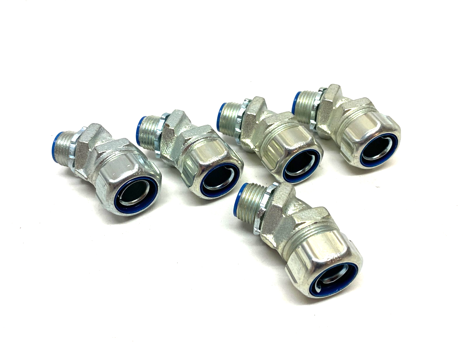 5342 | Thomas & Betts Liquidtight 45-Deg Metal Conduit Connector 1/2" LOT OF 5 - New Other - Maverick Industrial Sales