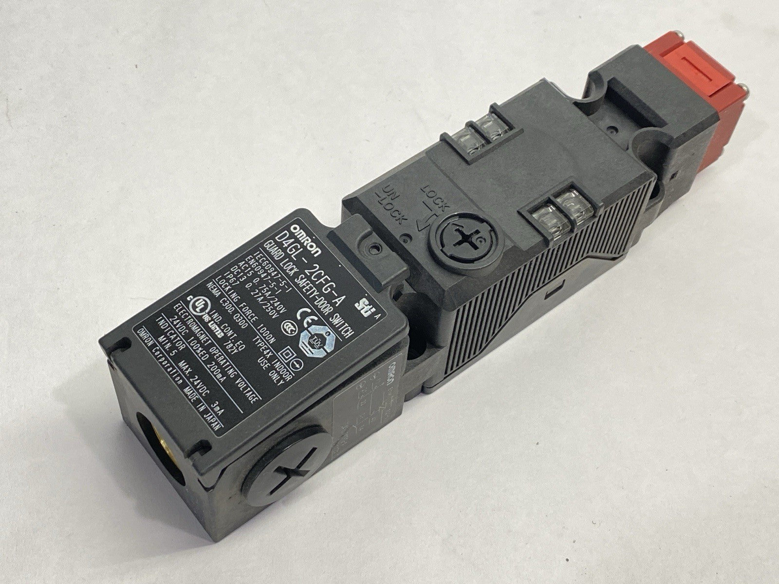 D4GL-2CFG-A | Omron STI Guard Lock Safety-Door Switch Interlock - Used - Maverick Industrial Sales