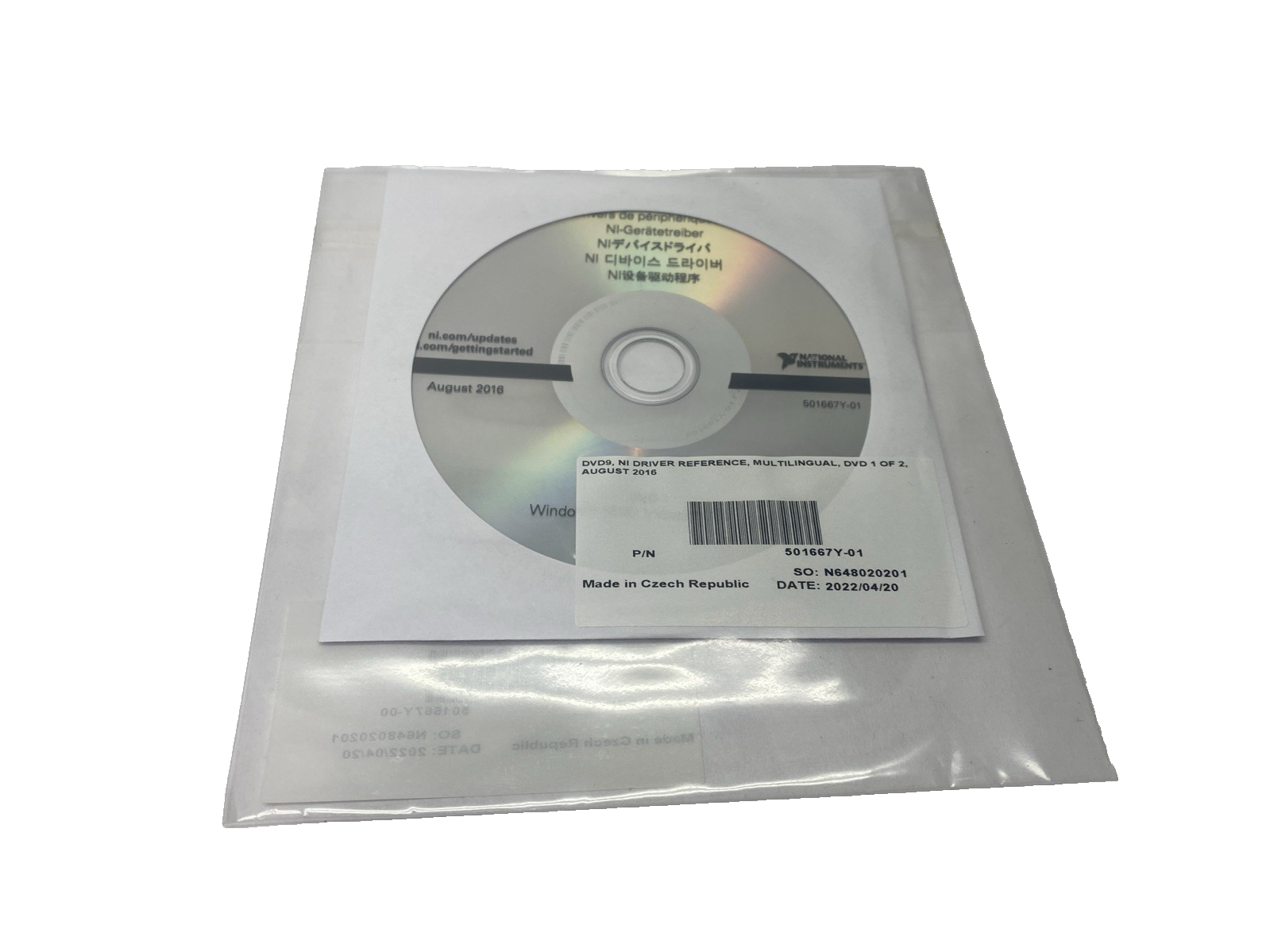 National Instruments 502239F-00 Software/Driver Kit For 787567-01 PXIe-8861 - New – Open box - Maverick Industrial Sales