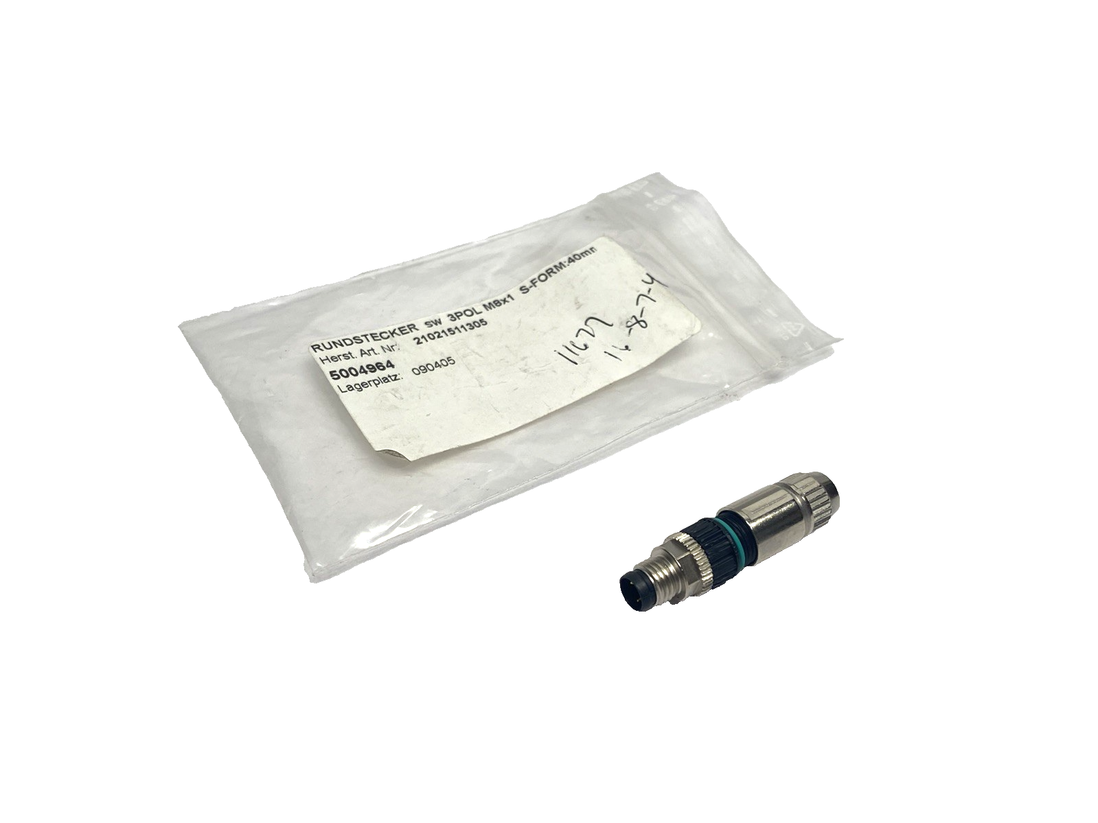 Harting 21021511305 HARAX M8-S Male 3-Pole, Wireable Connector M8 3-Pin, 5004964 - Maverick Industrial Sales