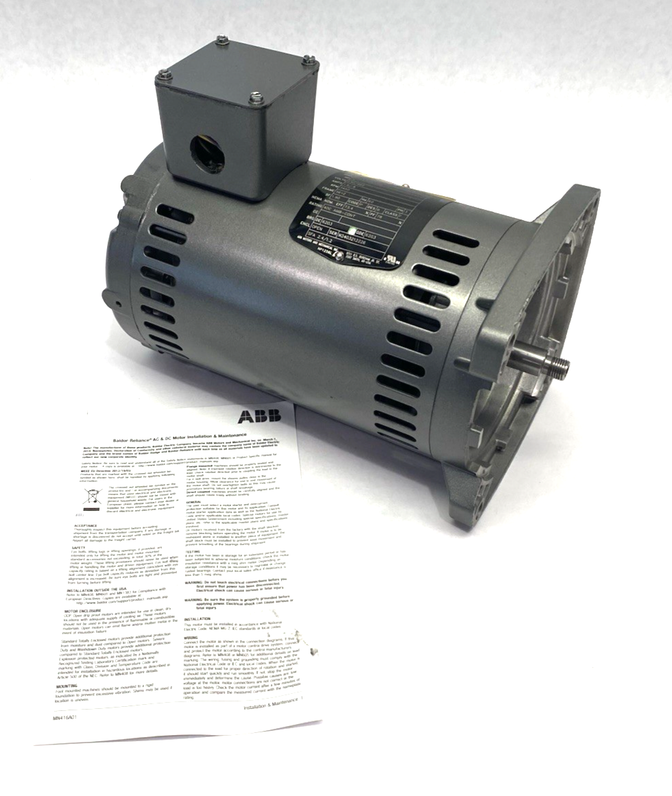 Baldor Reliance 51302-6 Electric Motor 3-Phase 0.5HP 3450rpm 34N431S937G2 - Maverick Industrial Sales