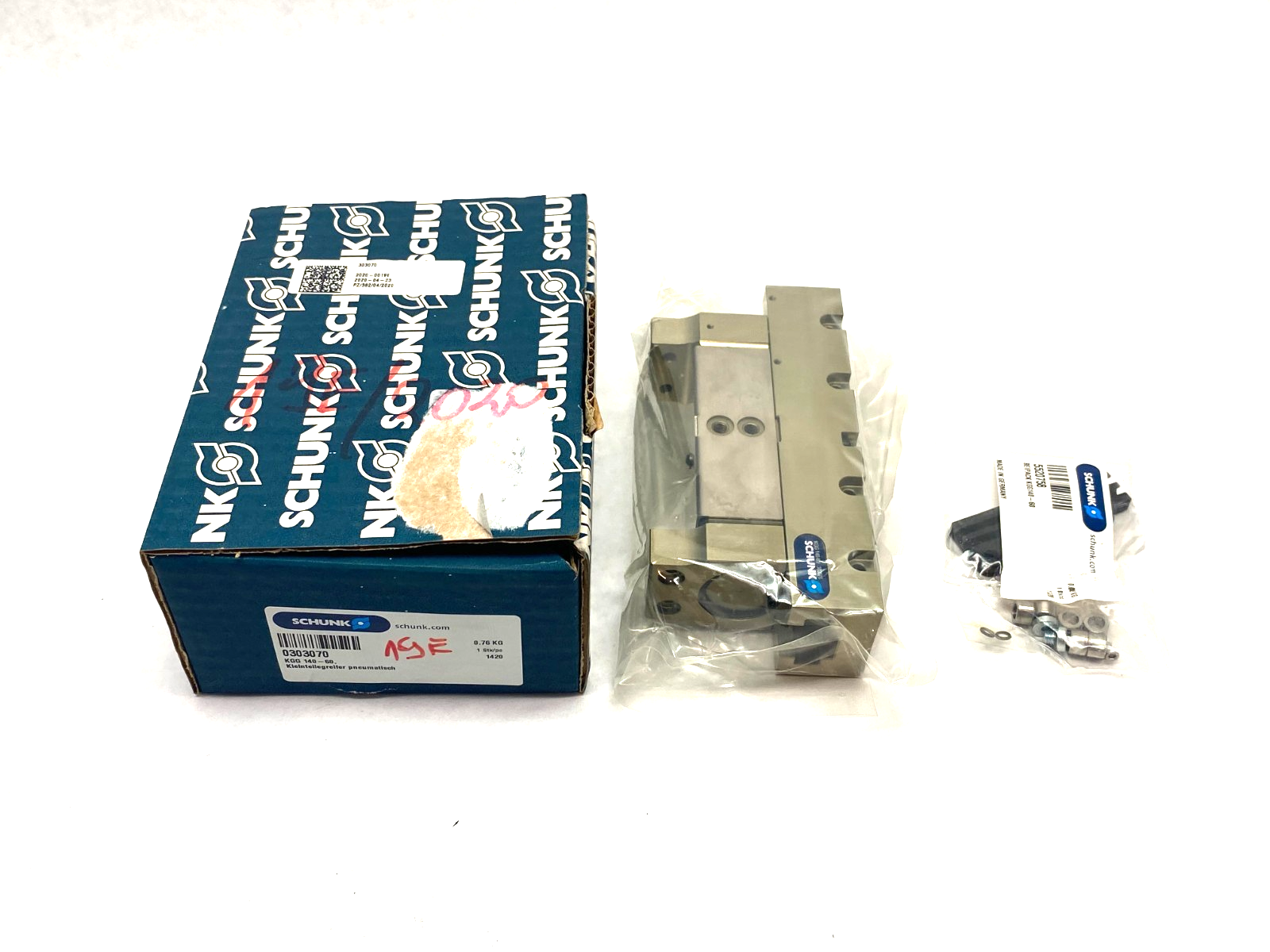 Schunk KGG 140-60 Small Component Gripper 30mm Stroke Per Jaw 0303070 - Maverick Industrial Sales