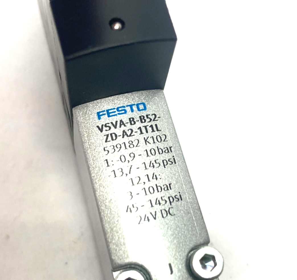 Festo VSVA-B-B52-ZD-A2-1T1L Solenoid Valve, 5/2-Way, Bistable, 539182 - Maverick Industrial Sales