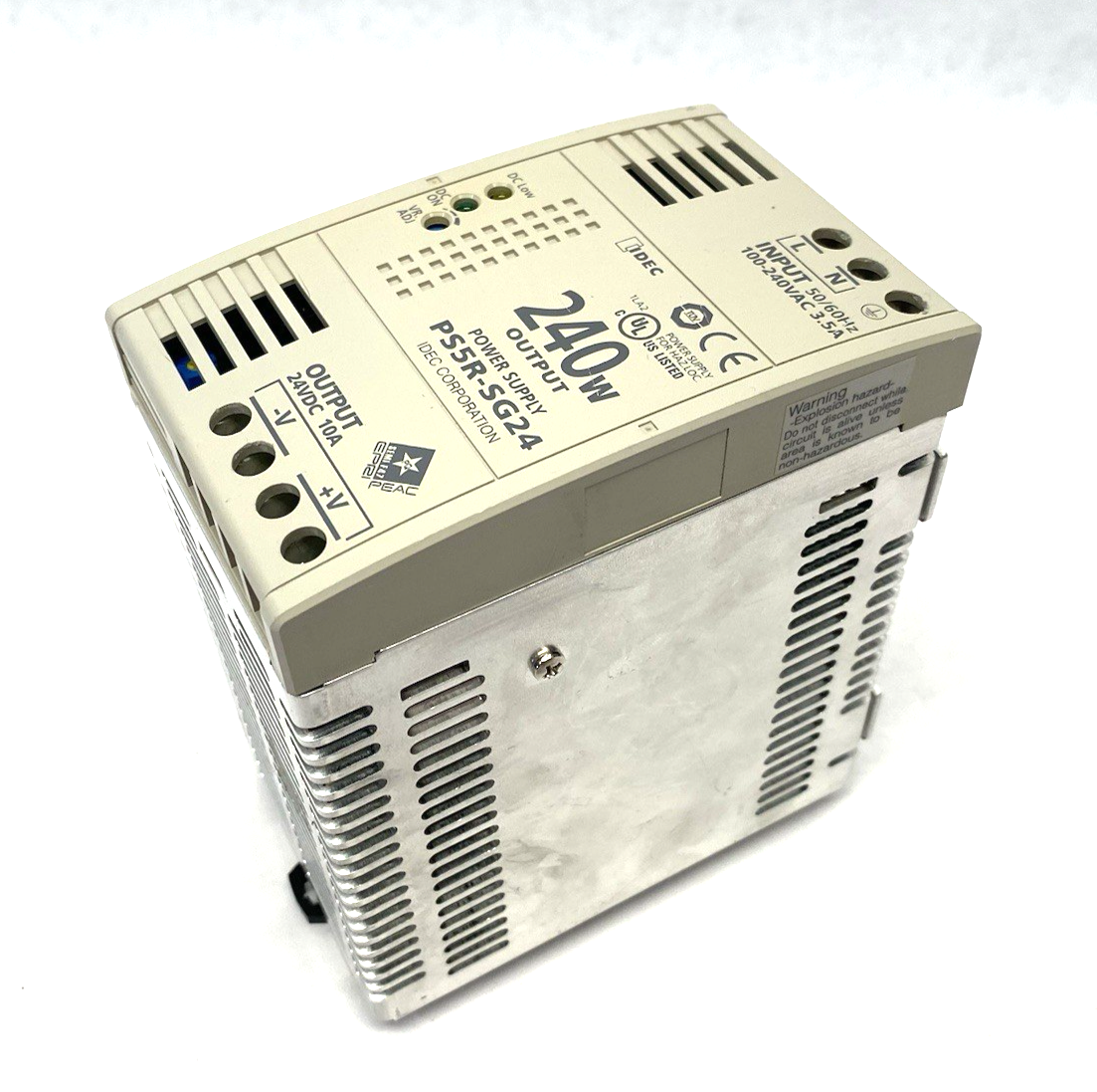 Idec PS5R-SG24 Power Supply DIN Rail Mount 240W 24VDC - Maverick Industrial Sales