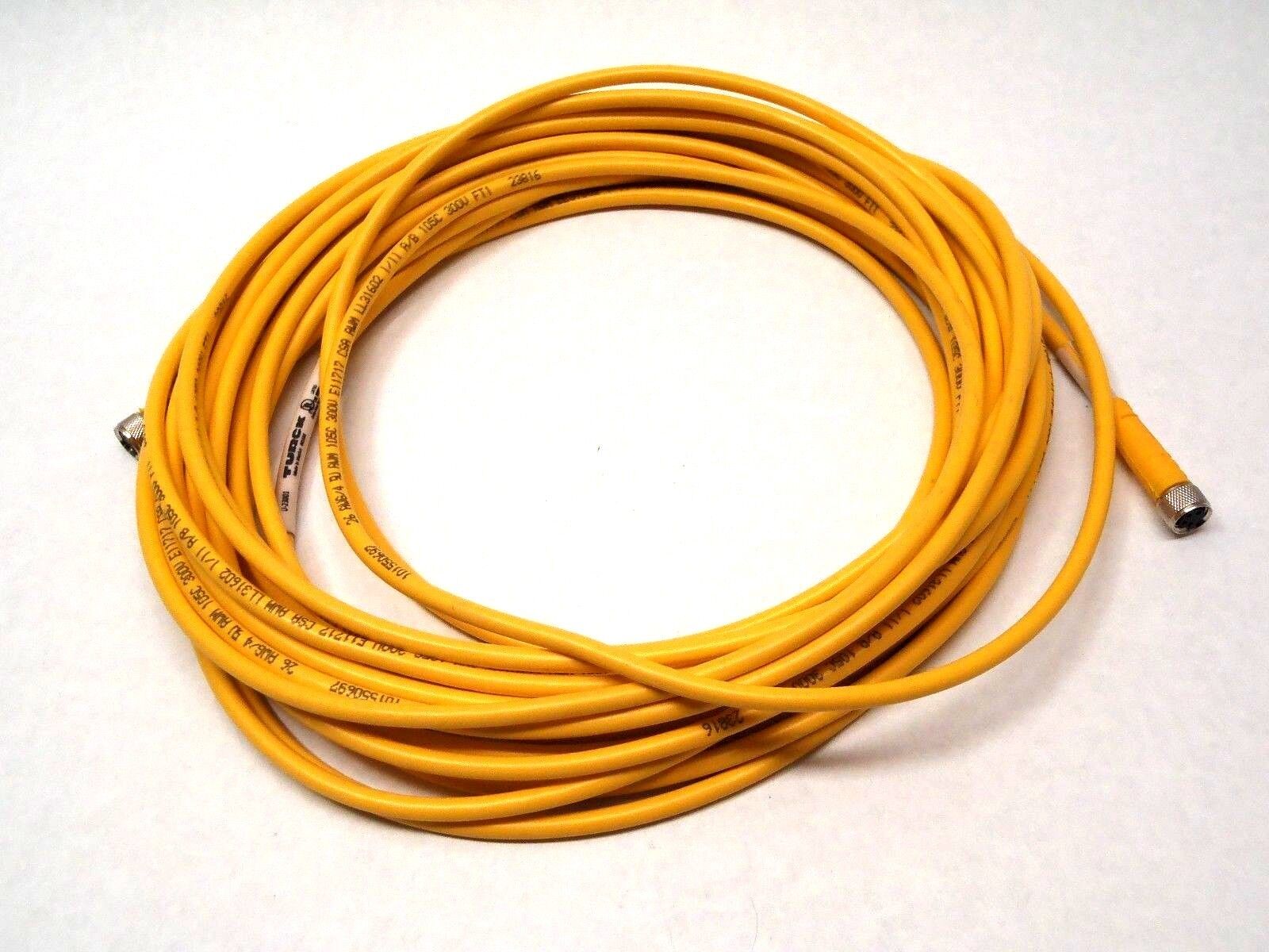 Turck PKG 4M-10-PKG 4M Picofast 4 Wire Female to Female Cordset U-23001 - Used - Maverick Industrial Sales
