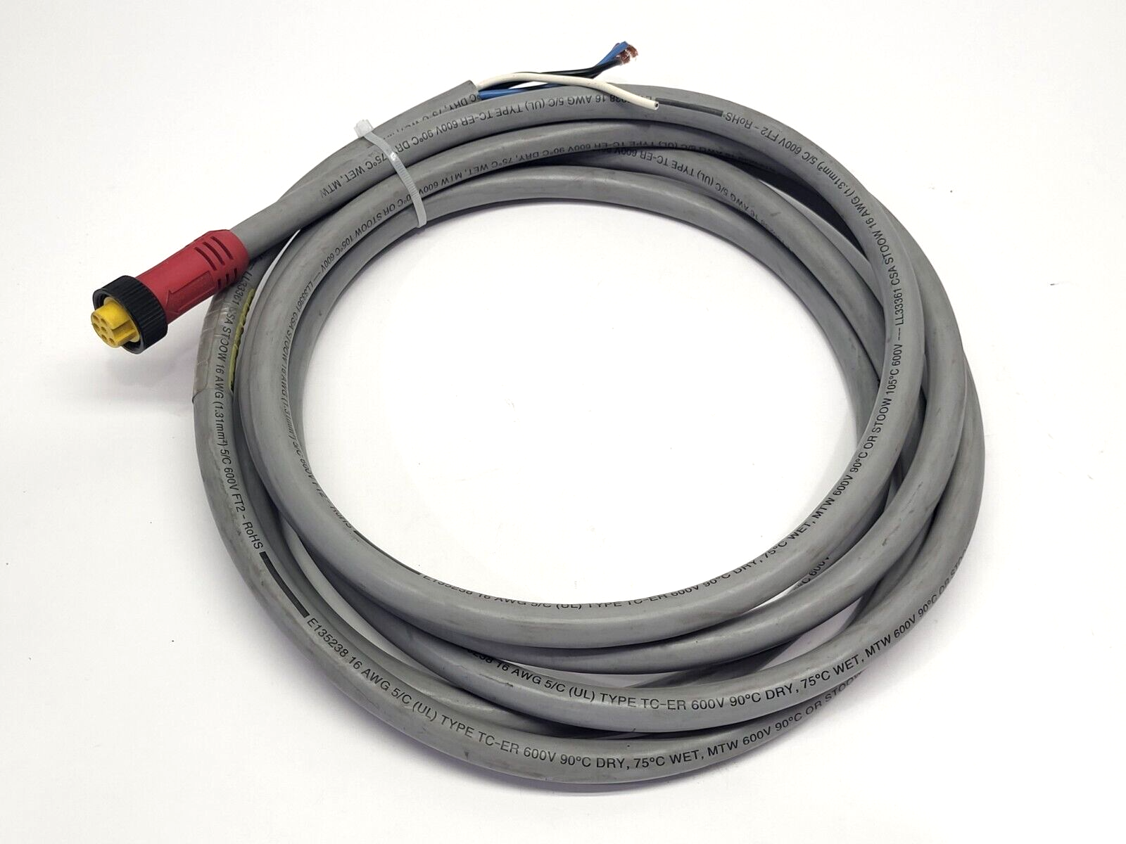 Brad Harrison 51180-M040 Single-Ended Female Cordset 600V - Used - Maverick Industrial Sales