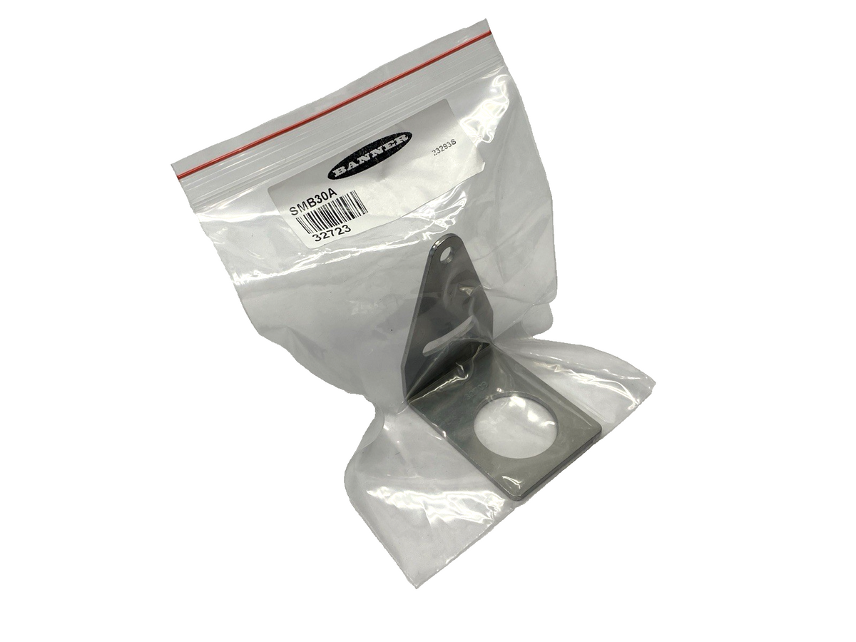 SMB30A | Banner Right-Angle Mounting Bracket Stainless Steel for 30mm Sensor 32723 - New - Maverick Industrial Sales