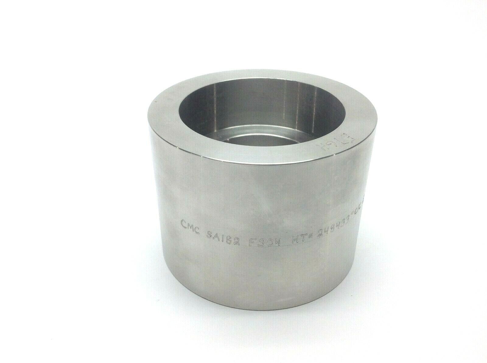 F304 SA182 | CMC 2" Stainless Steel 6000# Coupling B16.11 - New – Open box - Maverick Industrial Sales