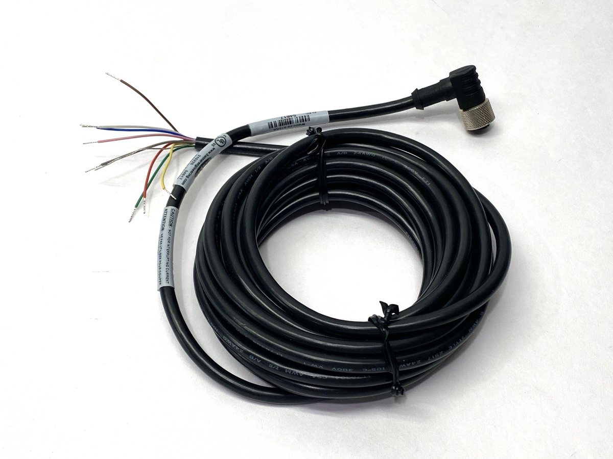 MQDC2S-815RA, 54617 | Banner MQDC2S-815RA Single-Ended Cordset M12 Female Right Angle Connector 54617- New – Open box - Maverick Industrial Sales