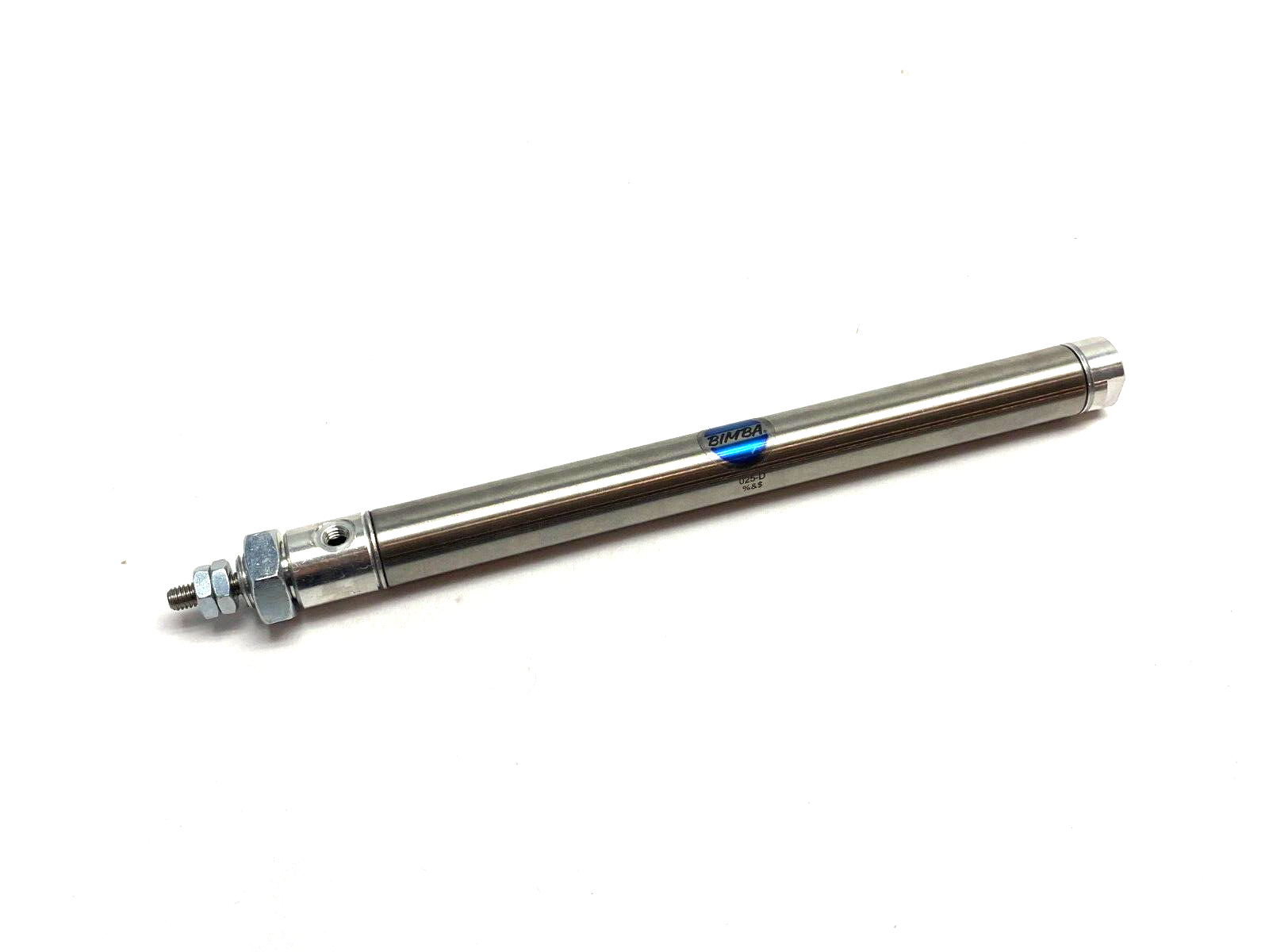 Bimba 025-D Round Body Stainless Steel Pneumatic Cylinder 9/16" Bore, 5" Stroke - Maverick Industrial Sales