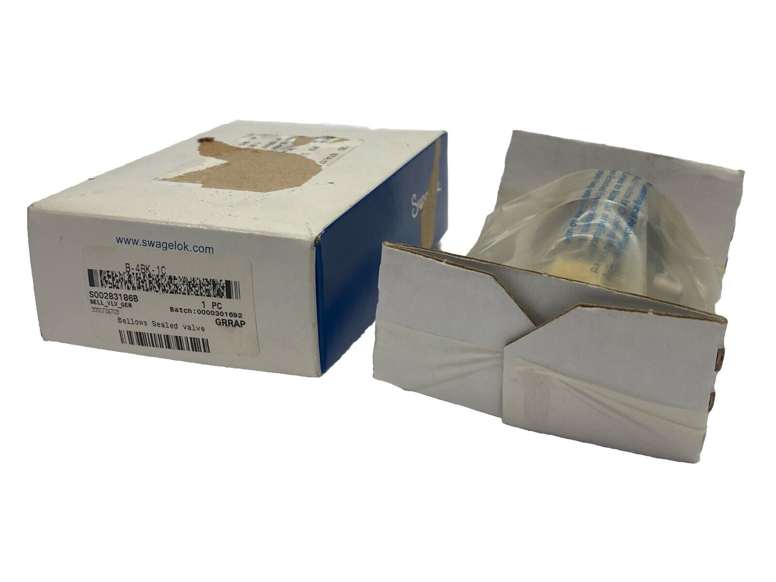 Swagelok B-4BK-1C Brass Bellows Sealed Valve - New - Maverick Industrial Sales